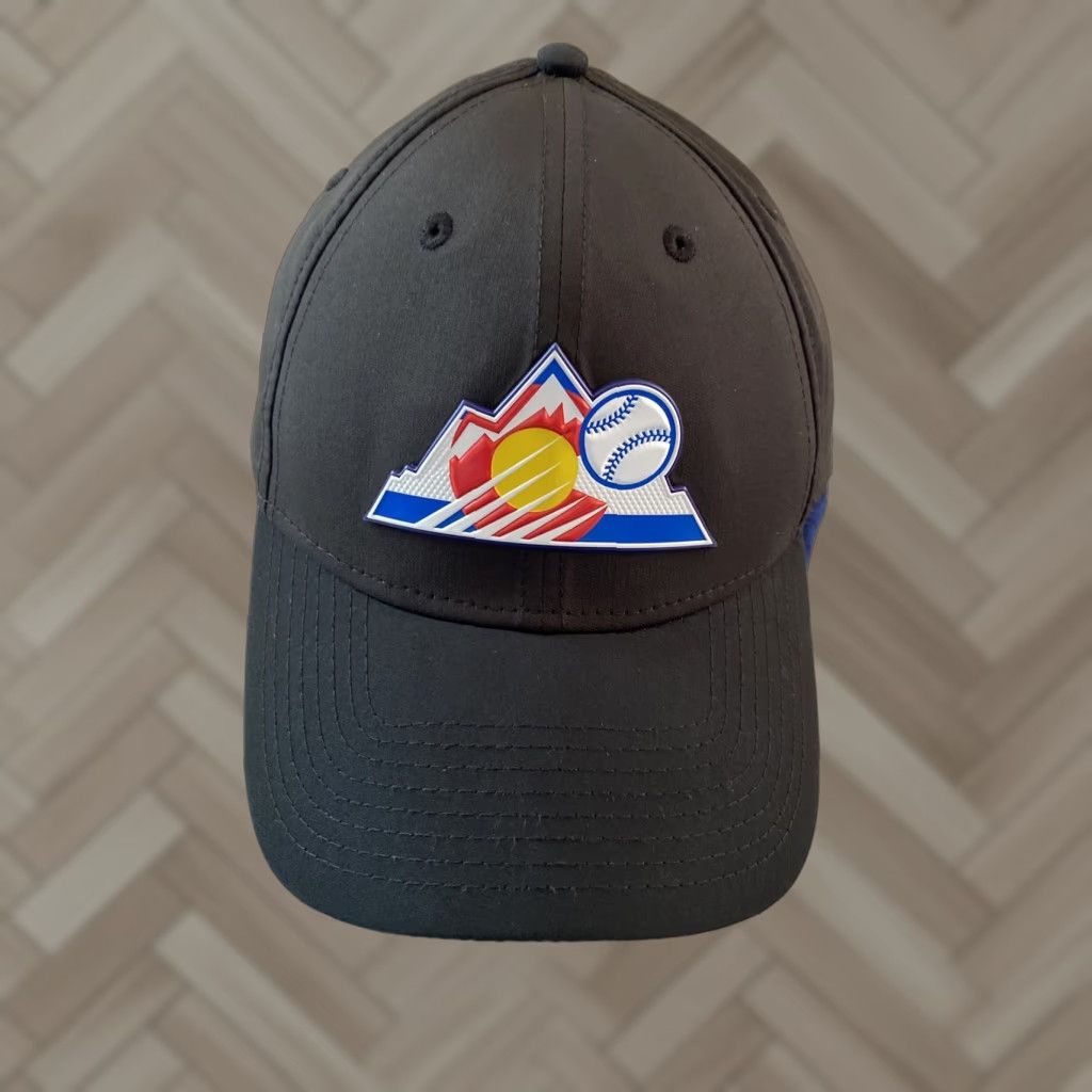 New Era New Era Colorado Rockies Flexfit Baseball Cap Ball Hat Adjustable Solid Washed Men Black"} Size ONE SIZE - 1 Thumbnail