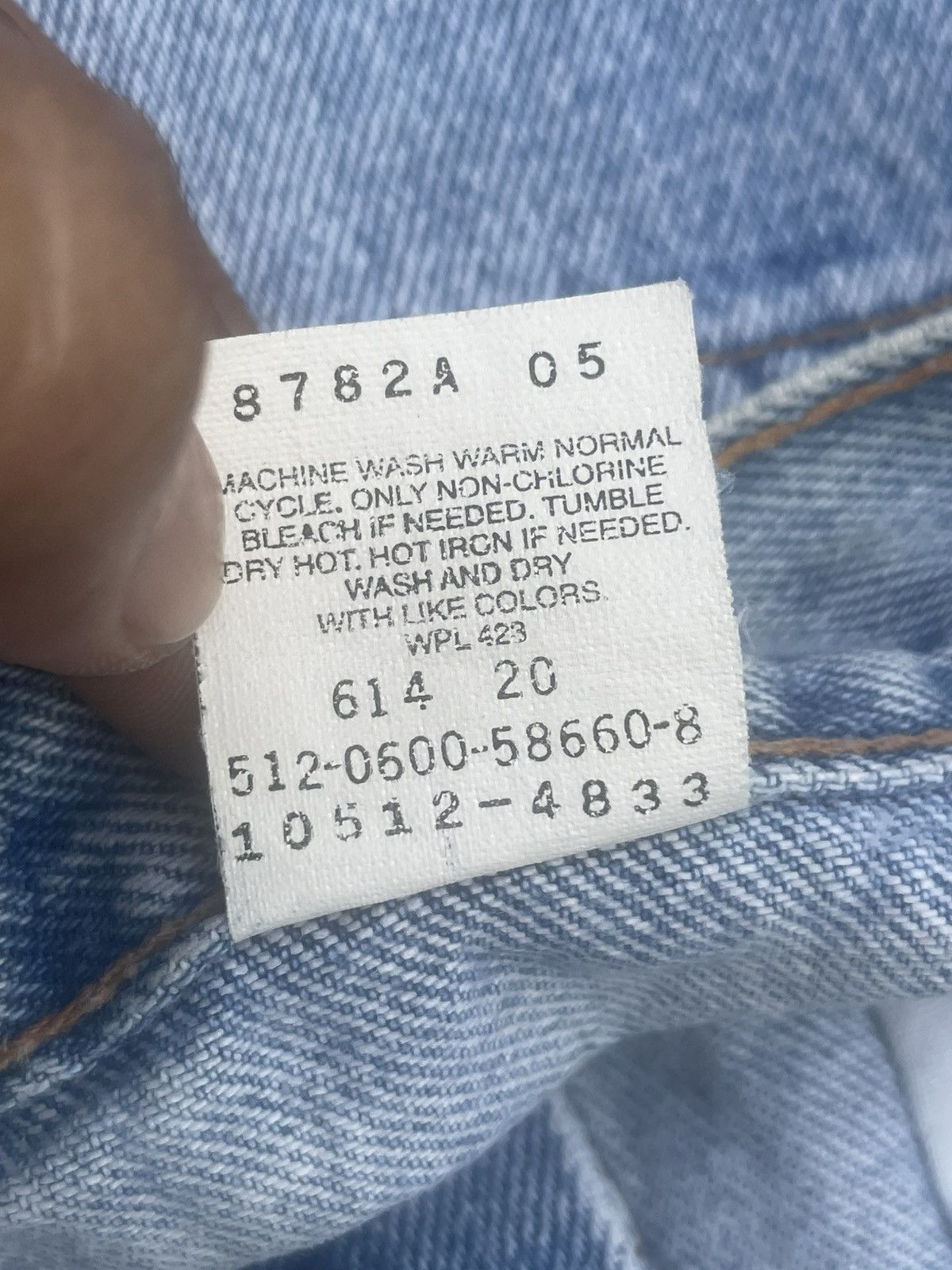 Levi's Vintage Levis 512 Faded Denim Size US 30 / EU 46 - 14 Thumbnail