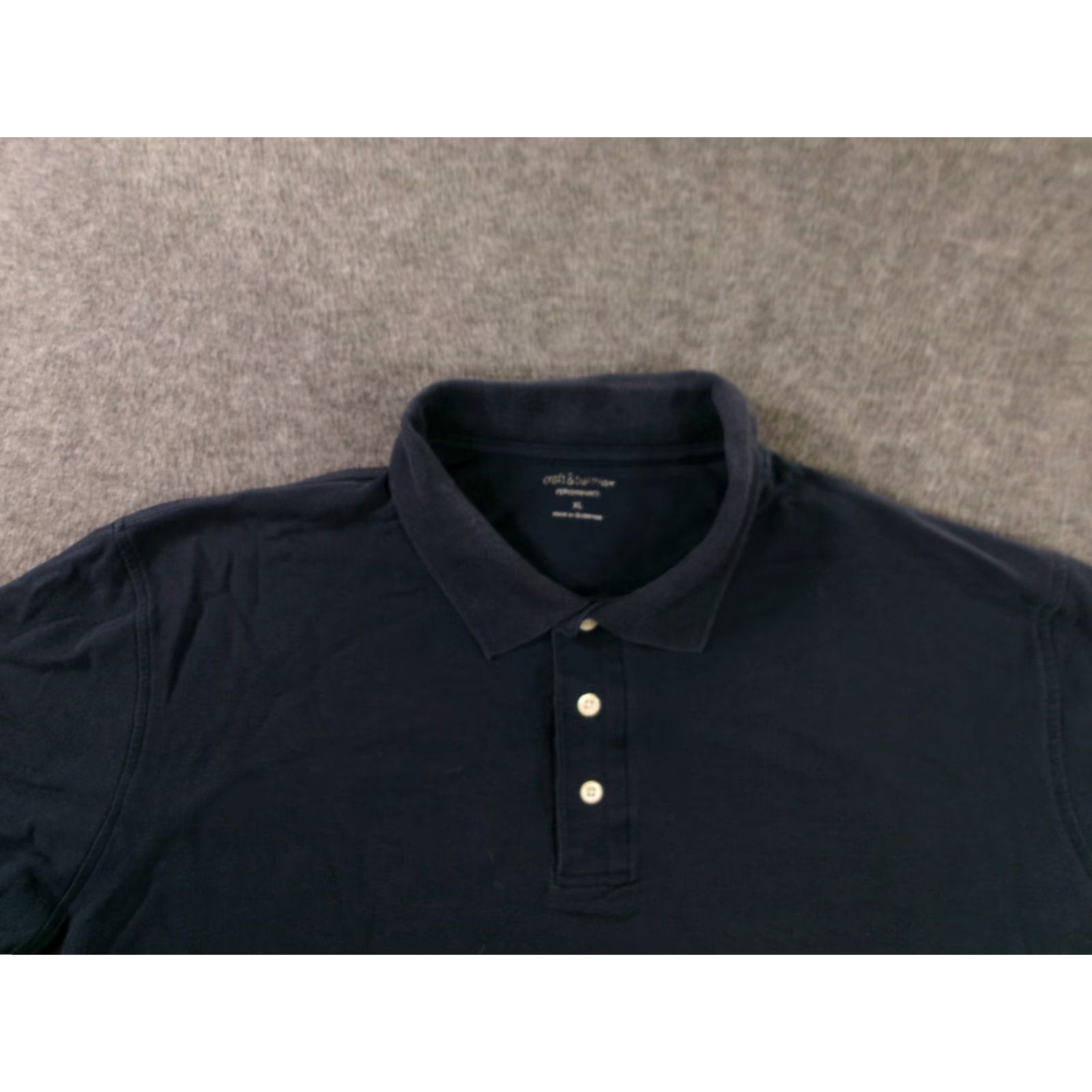 Croft & Barrow CROFT & BARROW Polo Shirt Men XL Blue Solid Performance Casual Preppy Classic Size US XL / EU 56 / 4 - 2 Thumbnail