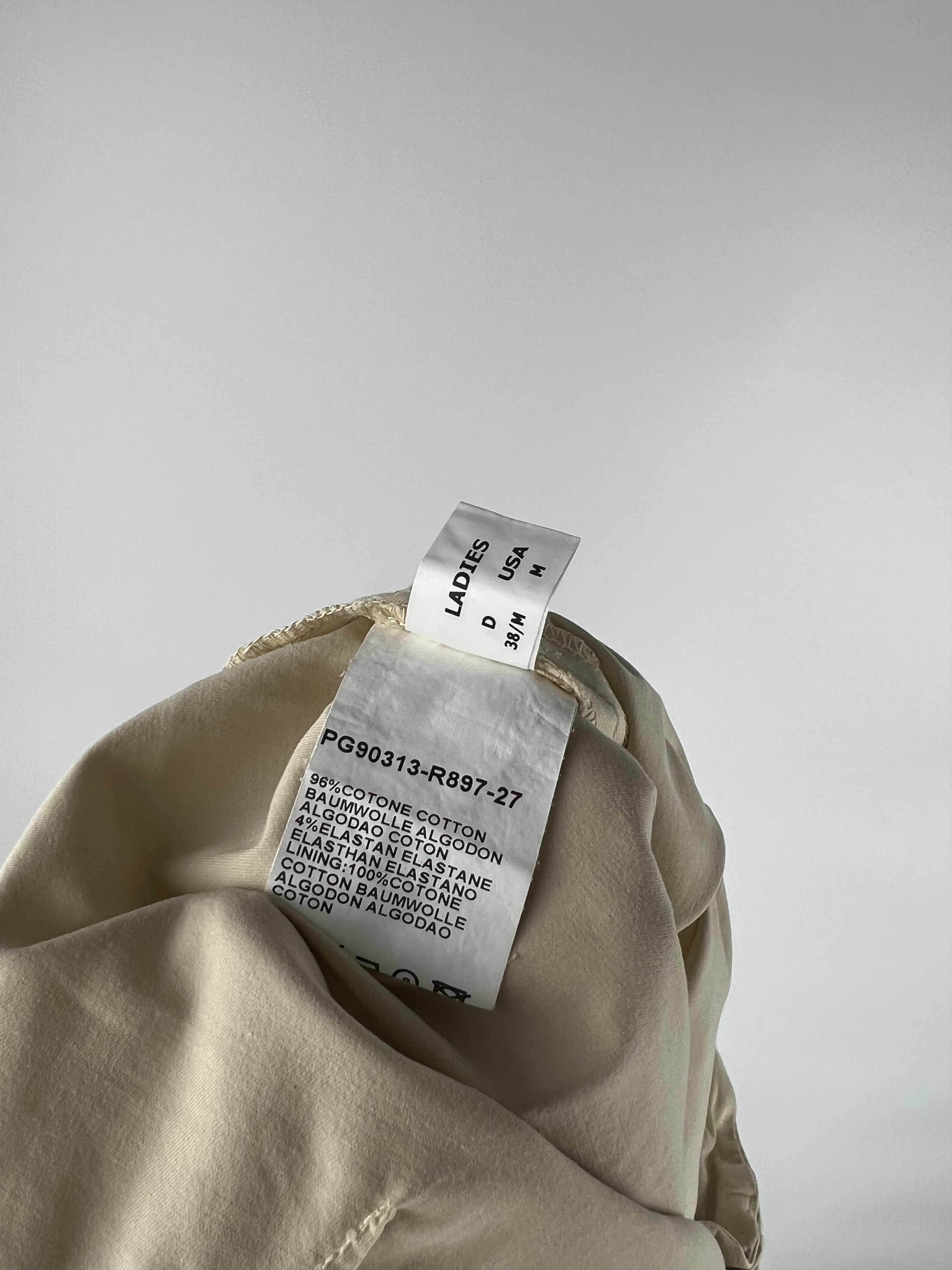 Fabiana Filippi Fabiana Filippi Women's Cotton Pants Beige Size M Size 30" / US 8 / IT 44 - 8 Thumbnail