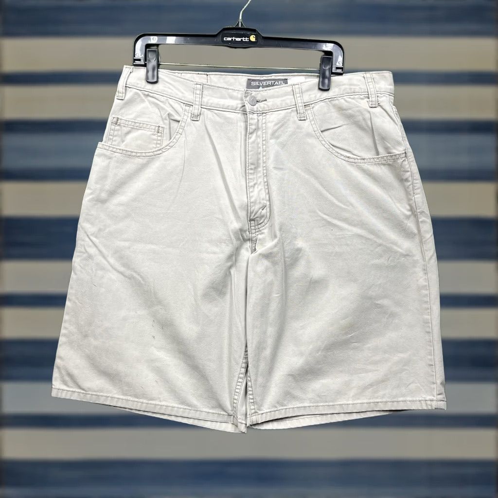 Levi's VINTAGE Levi's Silvertab Cargo Shorts Mens 36 Tan Khaki Loose Baggy Beach Hip Hop USA 90s Mens Size US 36 / EU 52 - 1 Thumbnail