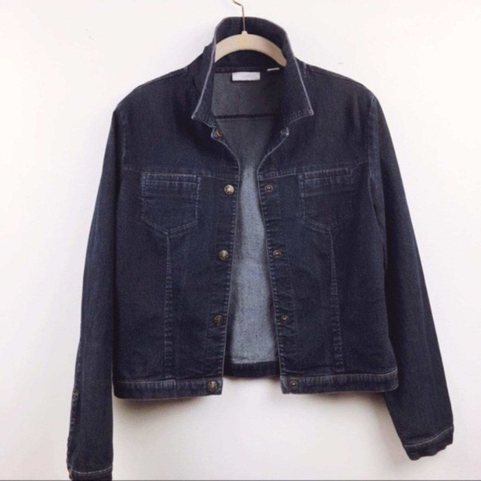Other Halogen Blue Denim Jean Jacket Size S / US 4 / IT 40 - 1 Thumbnail