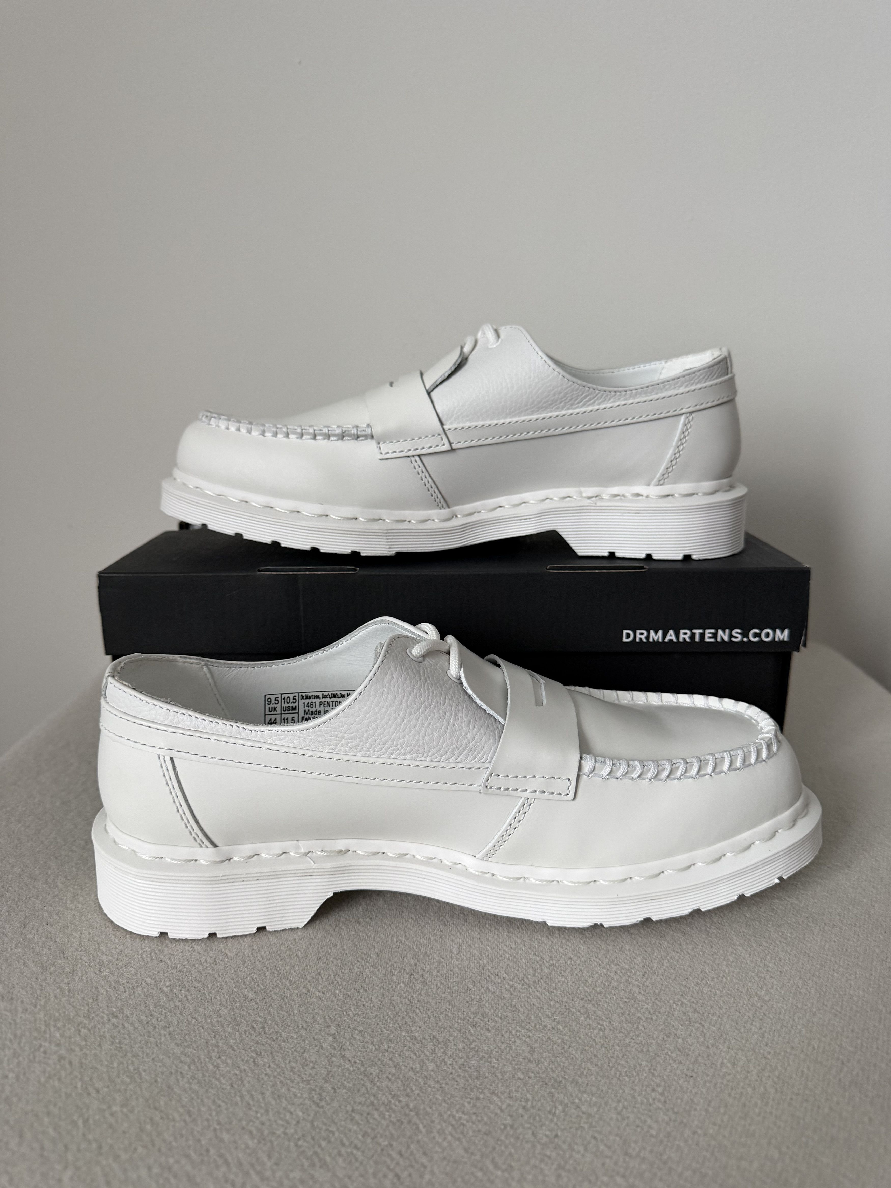 Dr. Martens × MM6 MM6 Maison Margiela Dr. Martens 1461 Penton Loafers in White Size US 10.5 / EU 43-44 - 3 Thumbnail