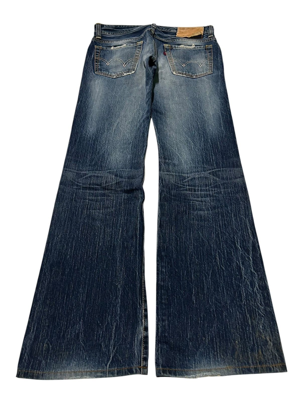 Japanese Brand × Kapital × Vintage Flare Edwin Vintage Distressed Mud Wash Japanese Denim☠️☠️🎌🎌 Size US 32 / EU 48 - 10 Thumbnail