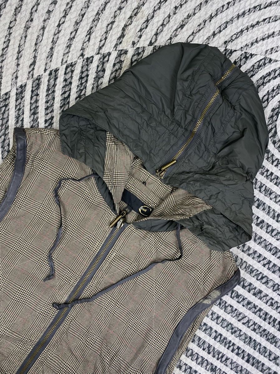 Just Cavalli Vintage Just Cavalli Hooded Checkered Zip-Up Vest Size US M / EU 48-50 / 2 - 7 Thumbnail