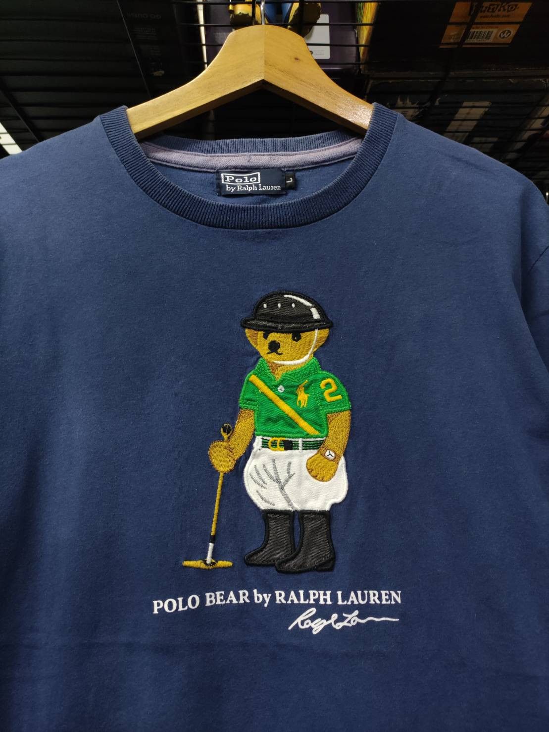 Polo Ralph Lauren Vtg Ralph Lauren " Polo Bear " Embroidered T-Shirt Size US L / EU 52-54 / 3 - 1 Thumbnail