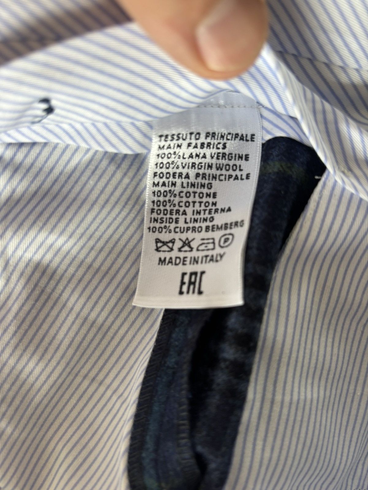 Rota Rota pleated wool plaid trousers size 50 Size 40R - 6 Thumbnail