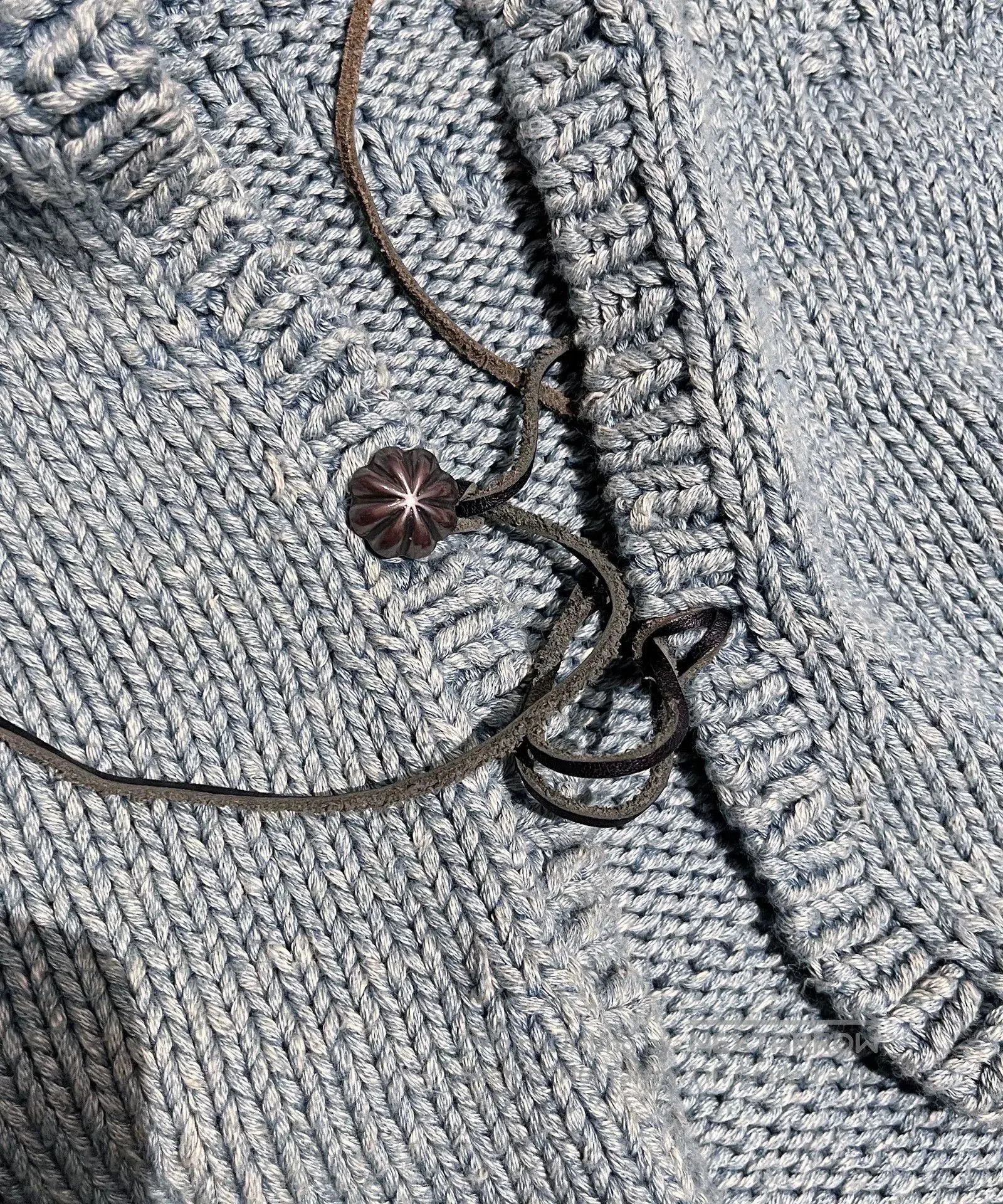 Kapital Kountry Handmade Blue Dyed Knit Sweater. Size M / US 6-8 / IT 42-44 - 3 Thumbnail