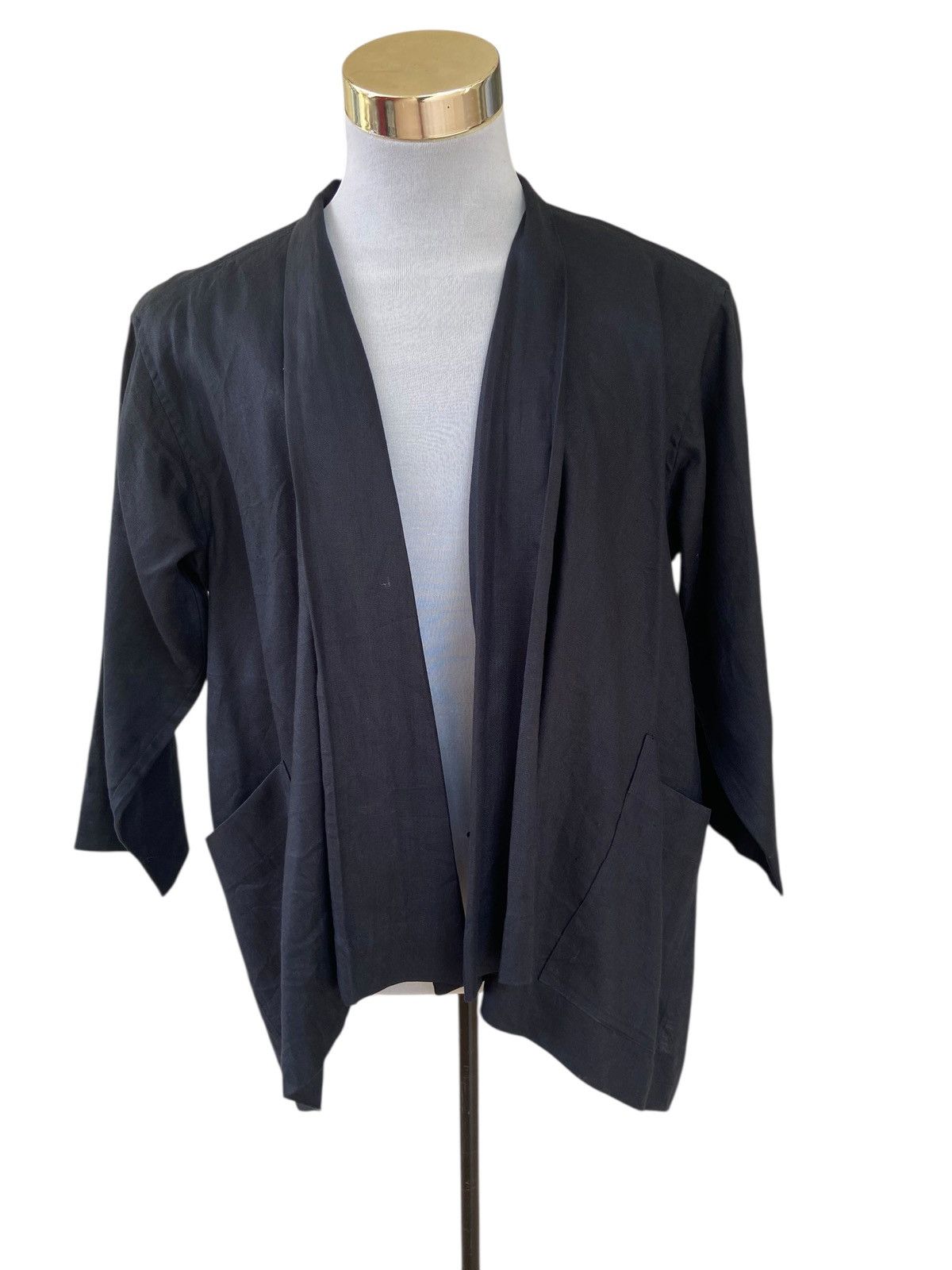 Issey Miyake Vintage Issey Miyake Plantation Norigi Linen Jacket Size US M / EU 48-50 / 2 - 4 Thumbnail