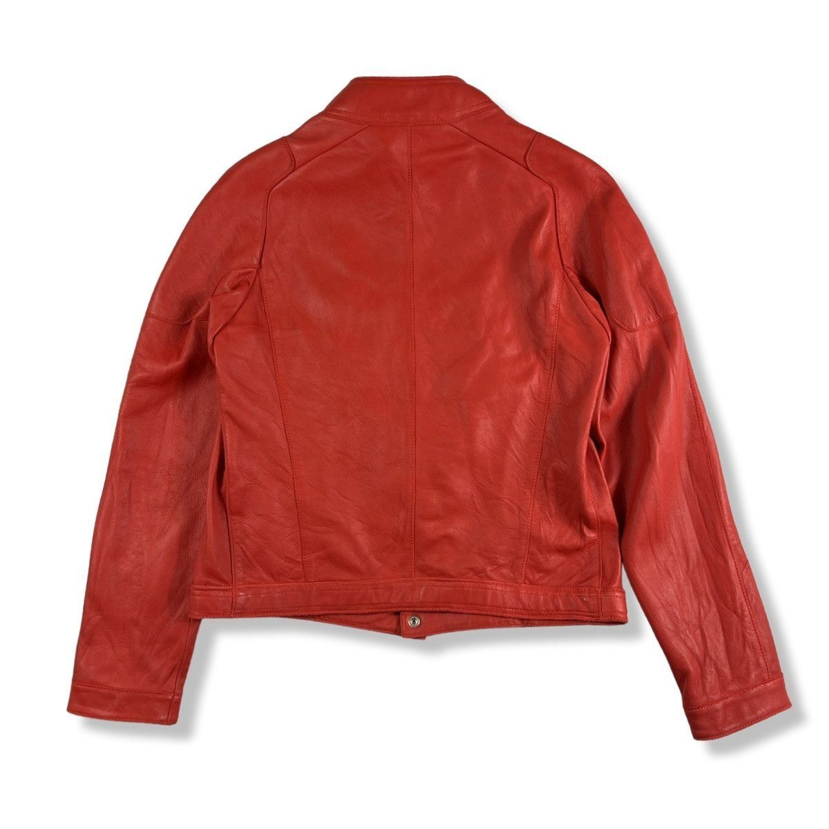 Thierry Mugler Thierry mugler red leather jacket Size US M / EU 48-50 / 2 - 2 Thumbnail