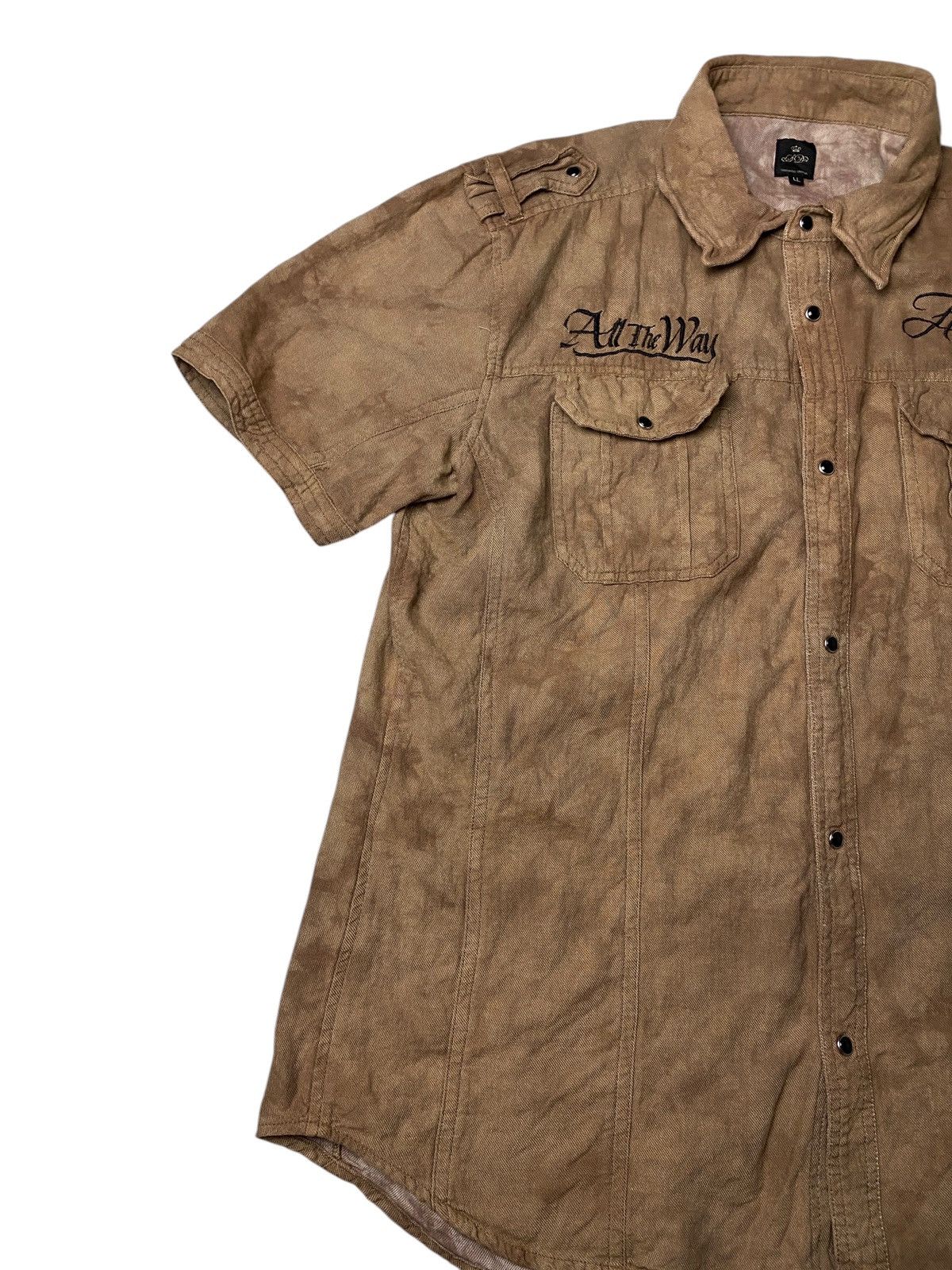 If Six Was Nine 2000's In The Attic Poem Mudwash Button Ups Size US M / EU 48-50 / 2 - 3 Thumbnail