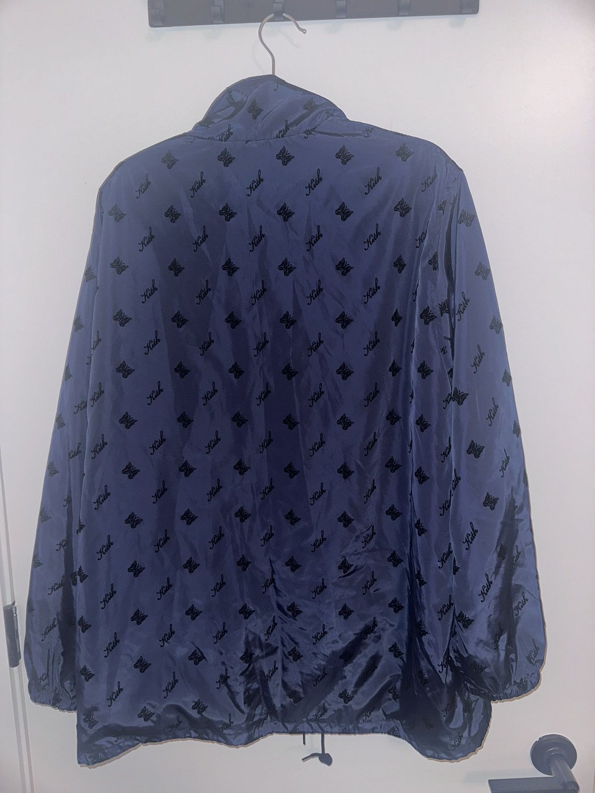 Kith × Needles KITH x NEEDLES Flocked Nylon Coaches Jacket Size US L / EU 52-54 / 3 - 8 Thumbnail