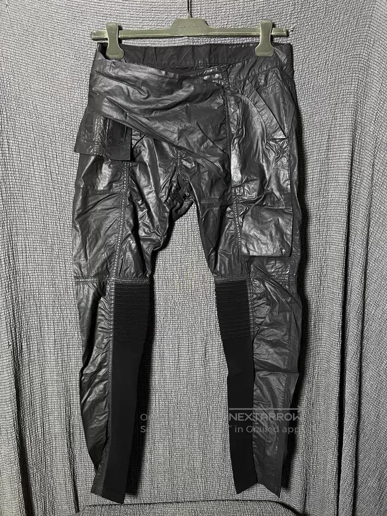 Rick Owens Rick Owens Waxed Slanting Front Motorcycle Jeans Size US 32 / EU 48 - 1 Thumbnail