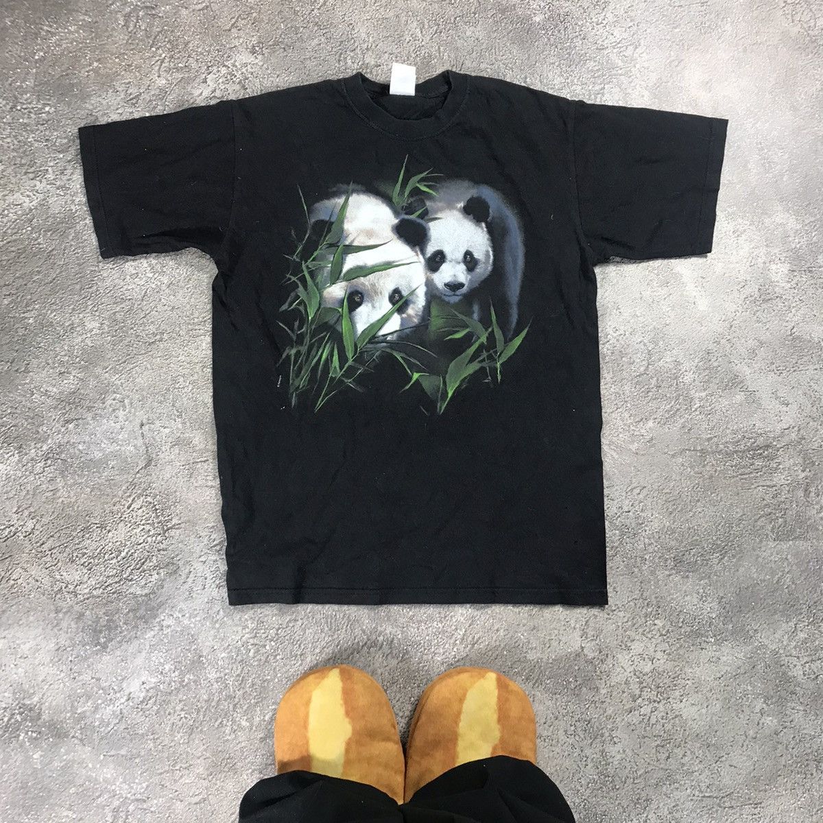 Vintage Vintage Y2K Panda Graphic Tee Animal Art Streetwear Baggy S Size US S / EU 44-46 / 1 - 1 Thumbnail