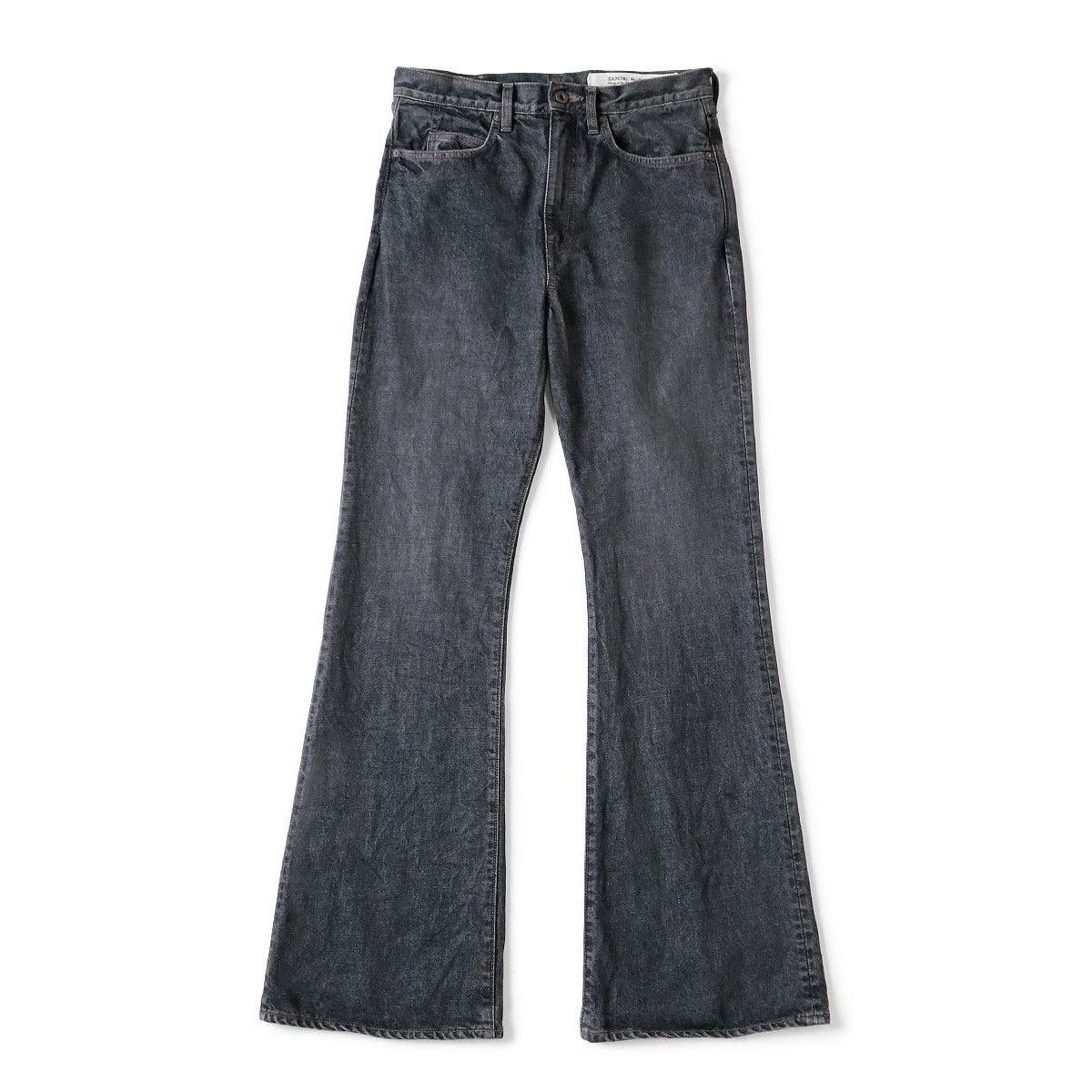 Kapital Kapital unisex Pants 14oz black denim 5P OKABELLBO pants | Grailed