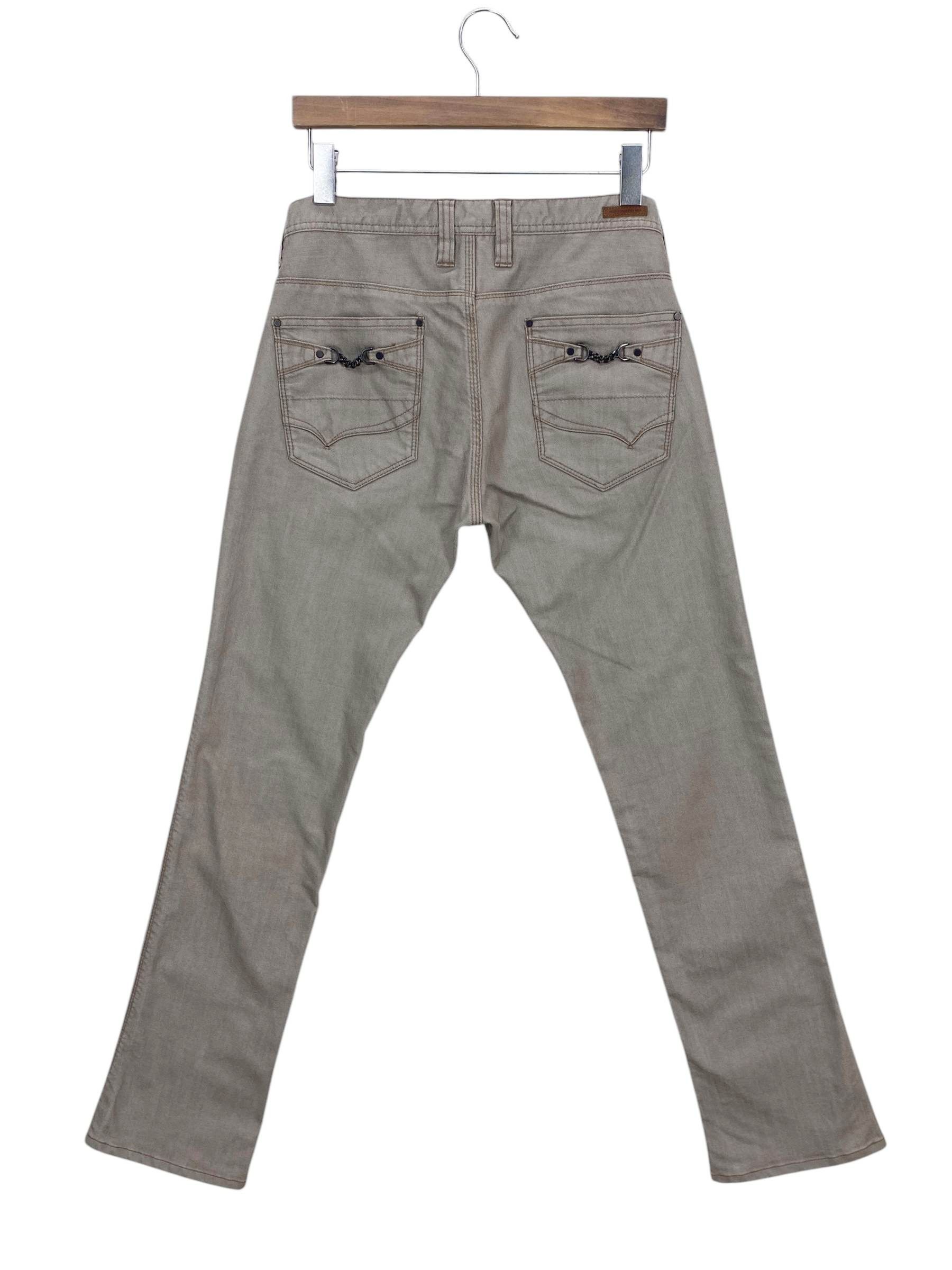 Japanese Brand × Nicole Club Nicole Embroided Pocket Hickory Skateboard Distressed Jeans Size US 30 / EU 46 - 1 Thumbnail