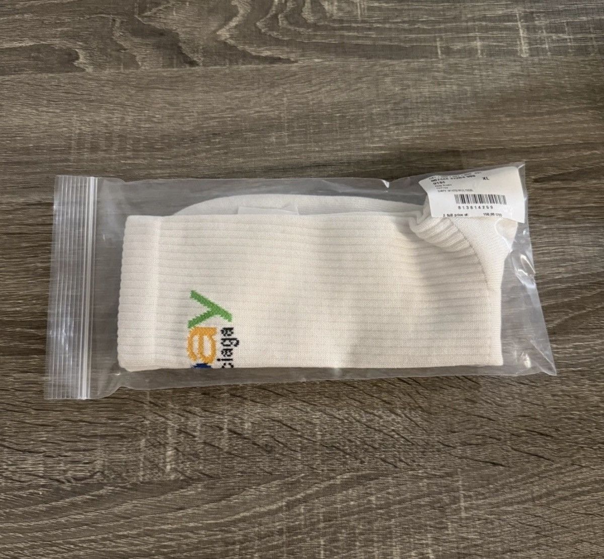 Balenciaga × eBay Balenciaga Ebay Socks In White Size X-Large Authentic Size ONE SIZE - 7 Thumbnail