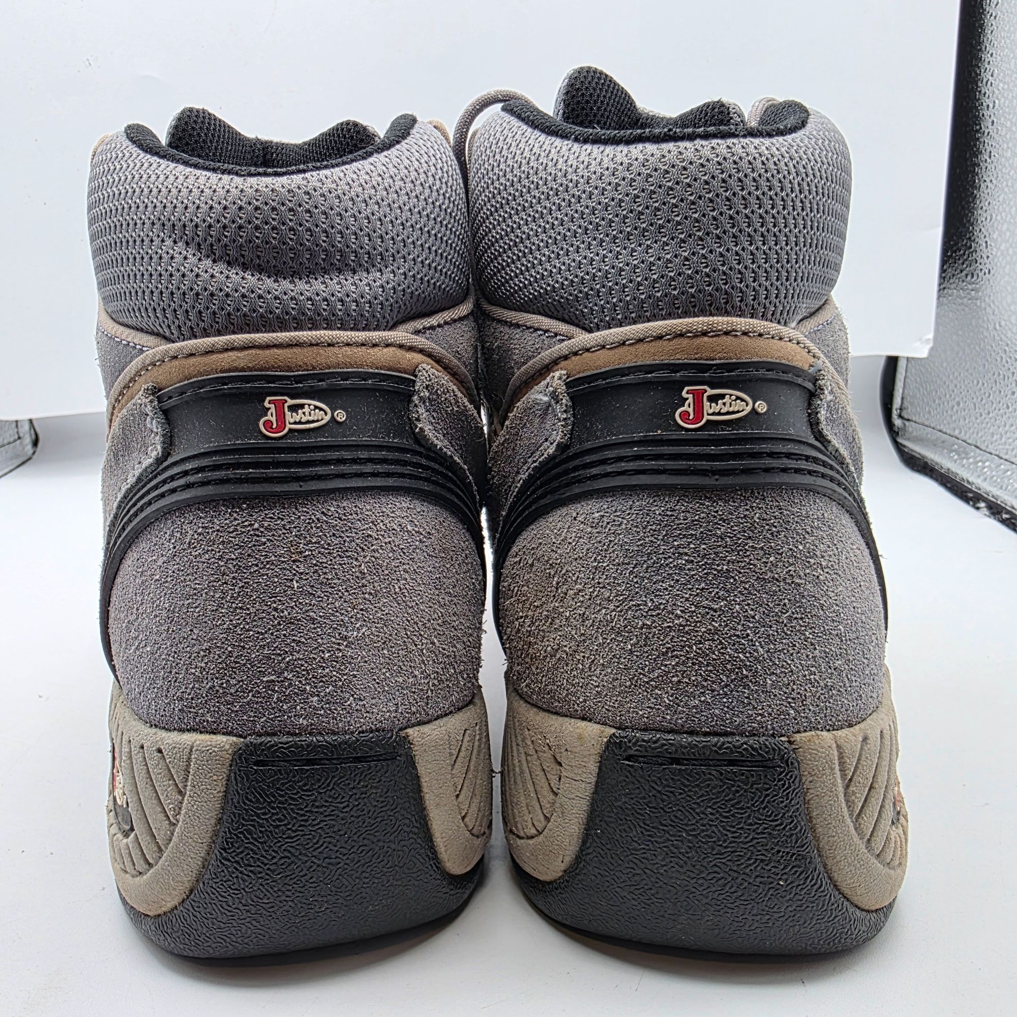 Justin Justin Womens Size 8.5 Gray Leather Upper Hiking Boots Outdo Size US 8.5 / IT 38.5 - 5 Thumbnail