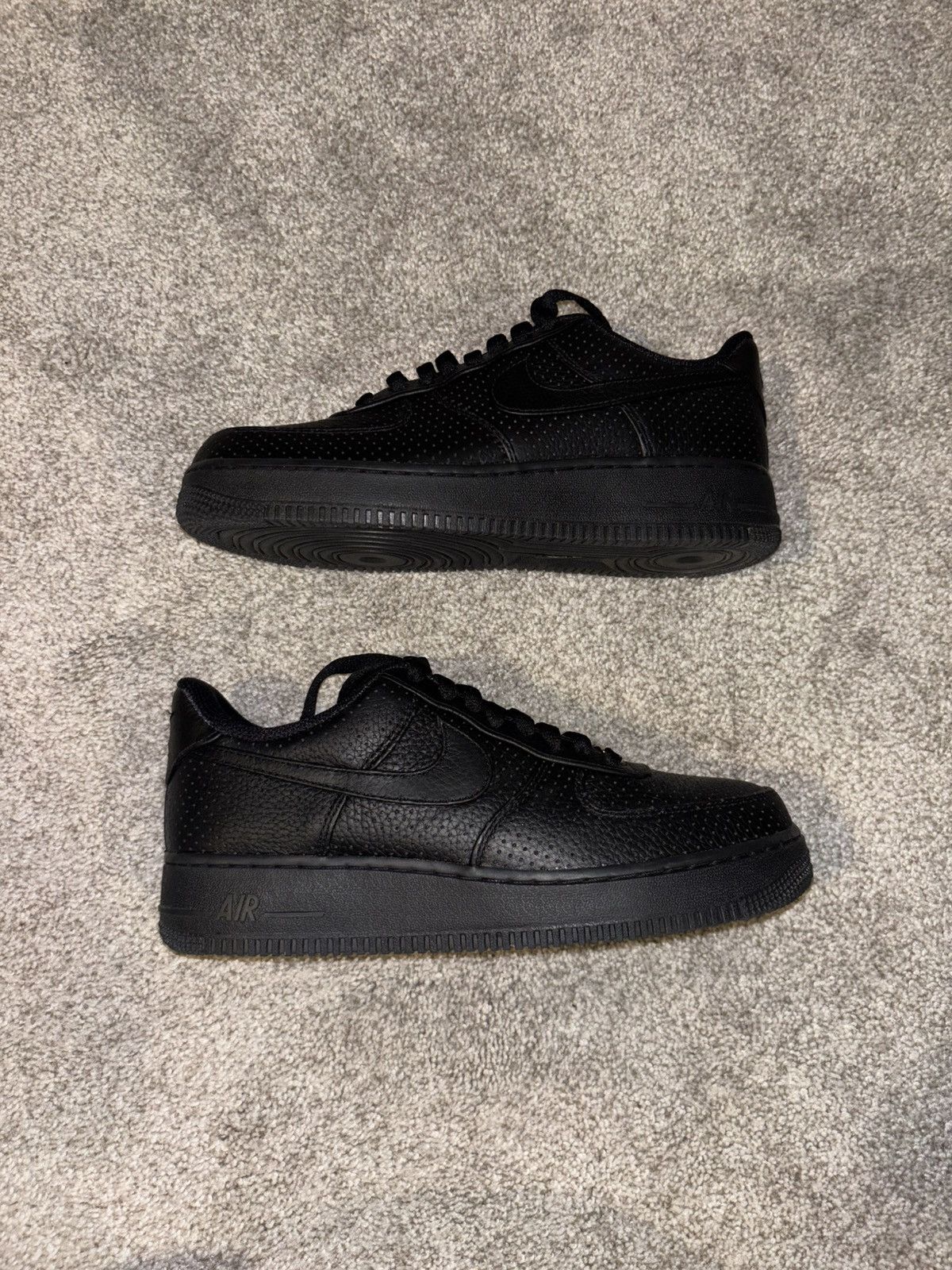 Nike Black Air Force 1 Size US 9 / EU 42 - 7 Thumbnail
