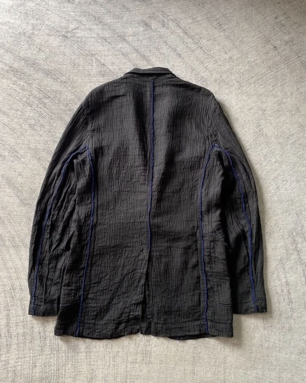 Yohji Yamamoto AW1992 Y’s Yohji Yamamoto Crinkled Linen Jacket Size US XL / EU 56 / 4 - 3 Thumbnail