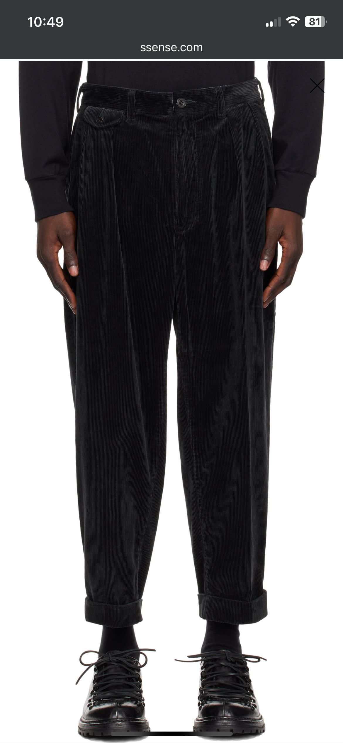 Beams Plus Corduroy Pleated Trouser Size US 30 / EU 46 - 1 Thumbnail