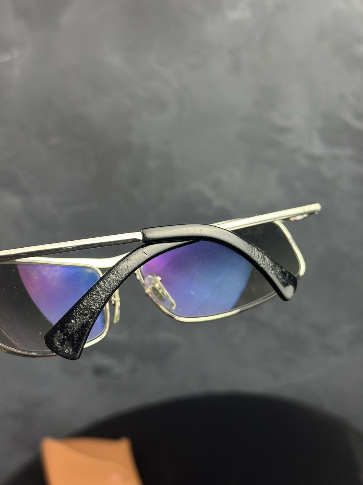 RayBan × Vintage RAY BAN CHROME TOP GR ADIENT FLEX HINGES WRAPS SUNGLASSES Size ONE SIZE - 9 Thumbnail