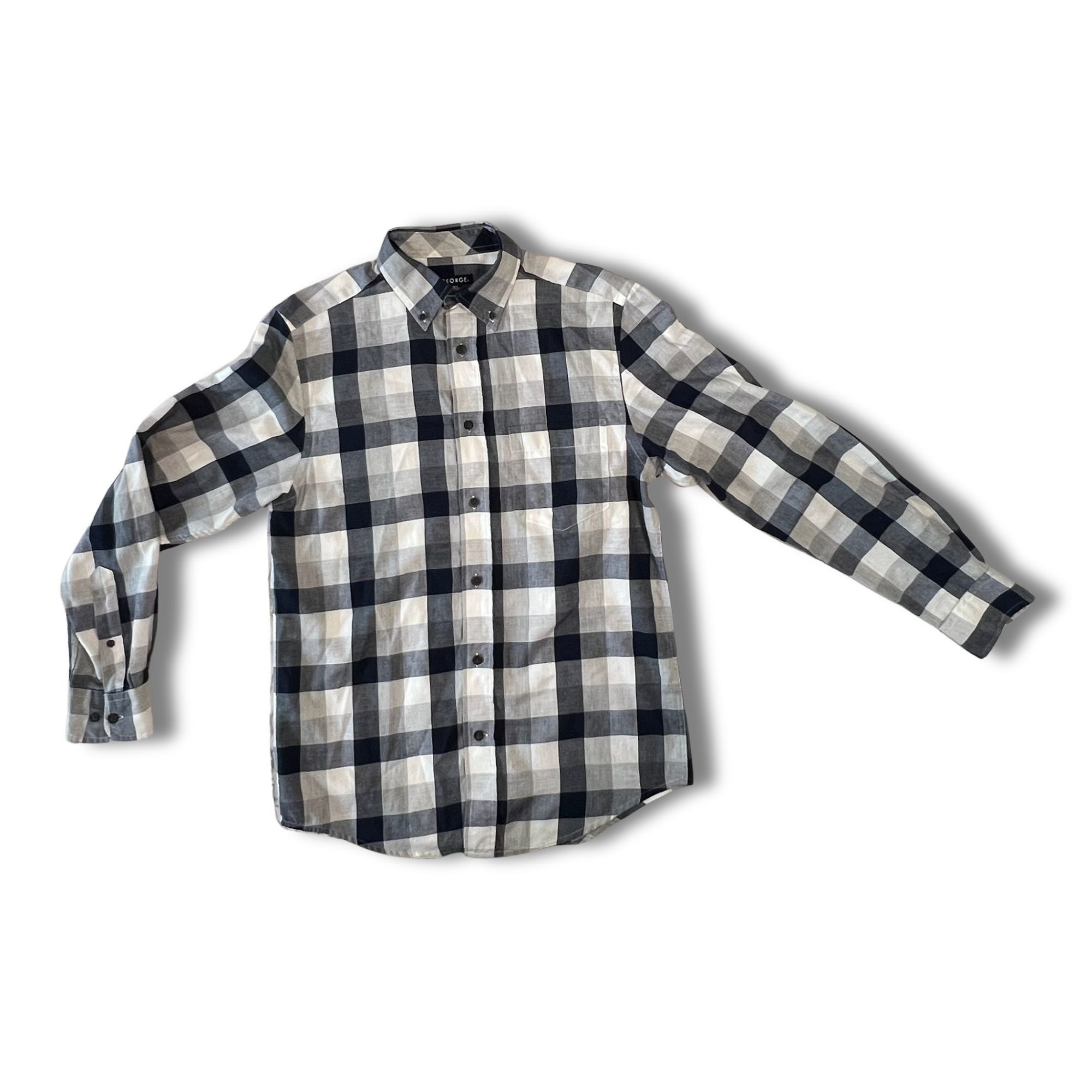 Other George Blue & White Check Long Sleeve Button-Up Shirt Size 3 Size US S / EU 44-46 / 1 - 2 Thumbnail
