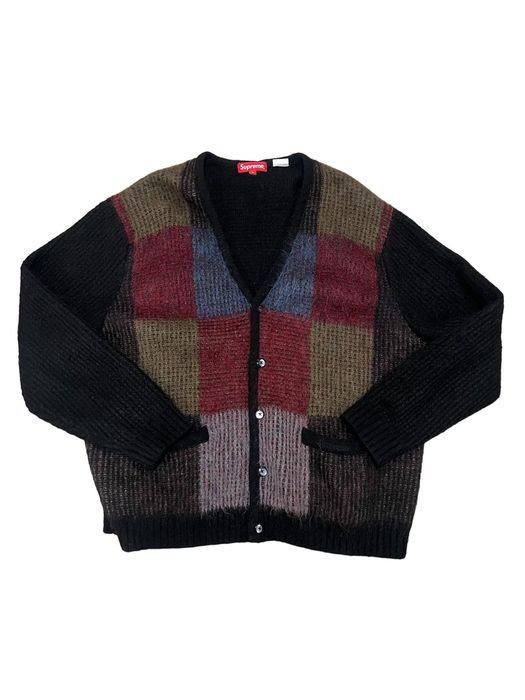 Supreme Supreme Brushed Grid Cardigan | Grailed