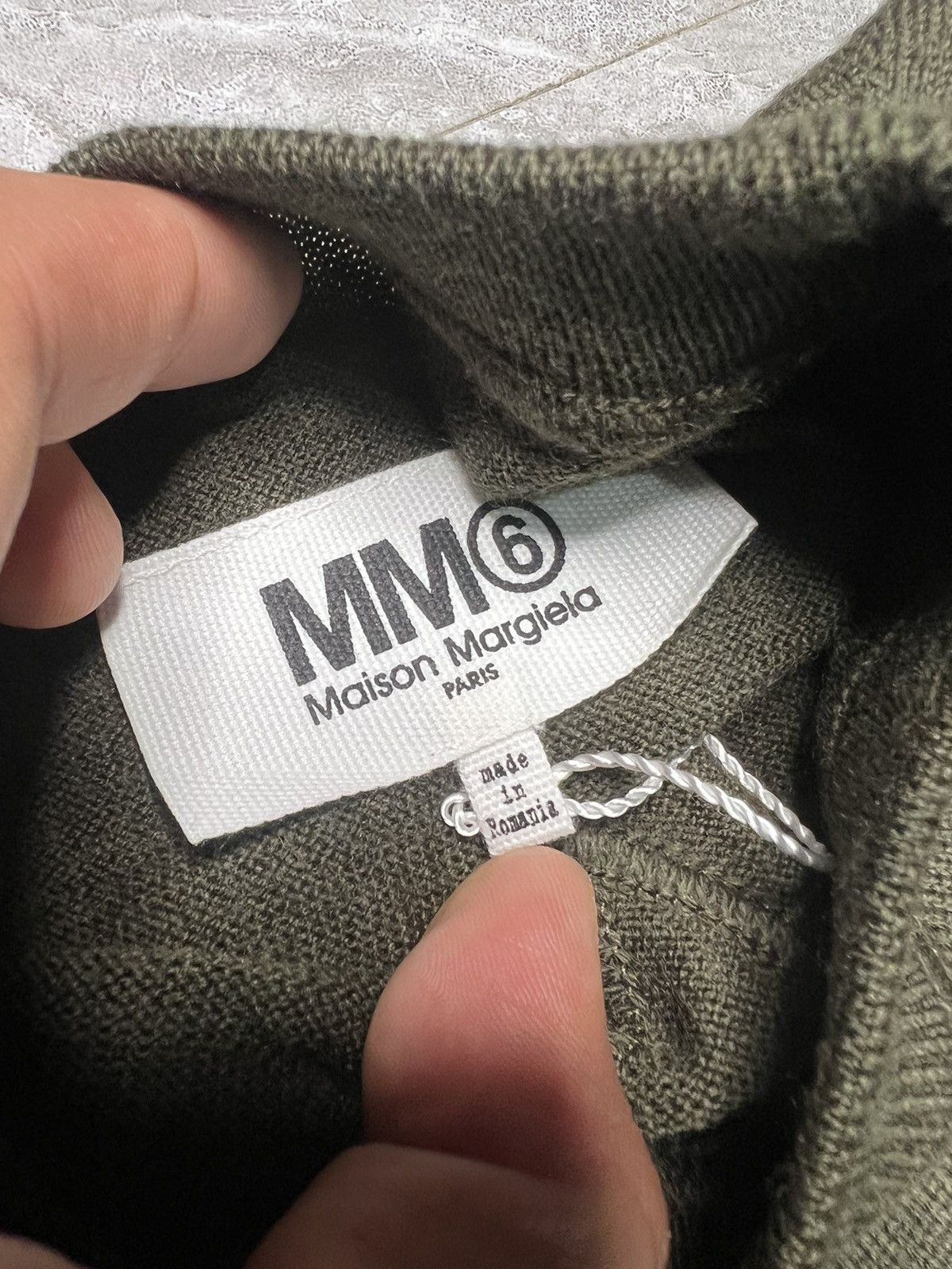 Maison Margiela MM6 2 Tone Reconstructed Knit sweater Dress Size XS / US 0-2 / IT 36-38 - 5 Thumbnail