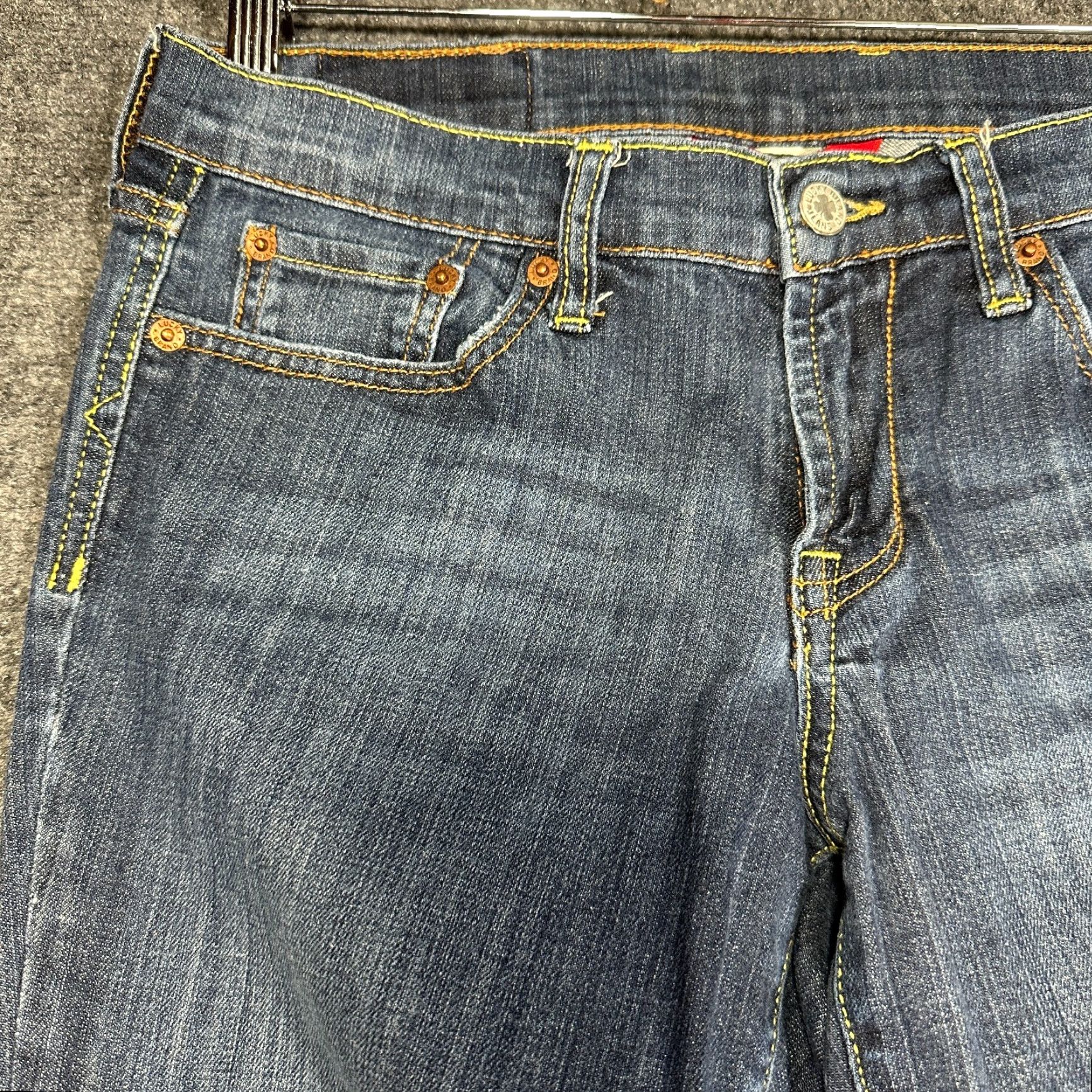 Lucky Brand Lucky Brand Jeans Cropped Womens 4 Medium Wash Cotton Blend Stretch 5-Pocket Denim Pocket Logo Size 27" / US 4 / IT 40 - 4 Thumbnail