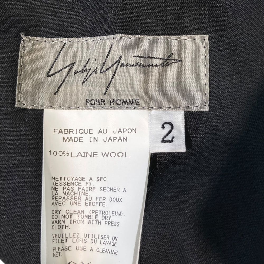 Yohji Yamamoto Yohji Yamamoto pour homme/Black/Wool Wide Pants Size US 36 / EU 52 - 8 Thumbnail