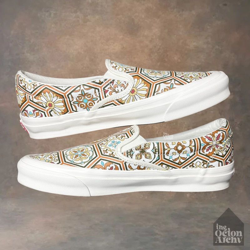 Kith × Vans Kith x Vans Classic Slip-On Brown Moroccan Pattern Size US 10 / EU 43 - 5 Thumbnail