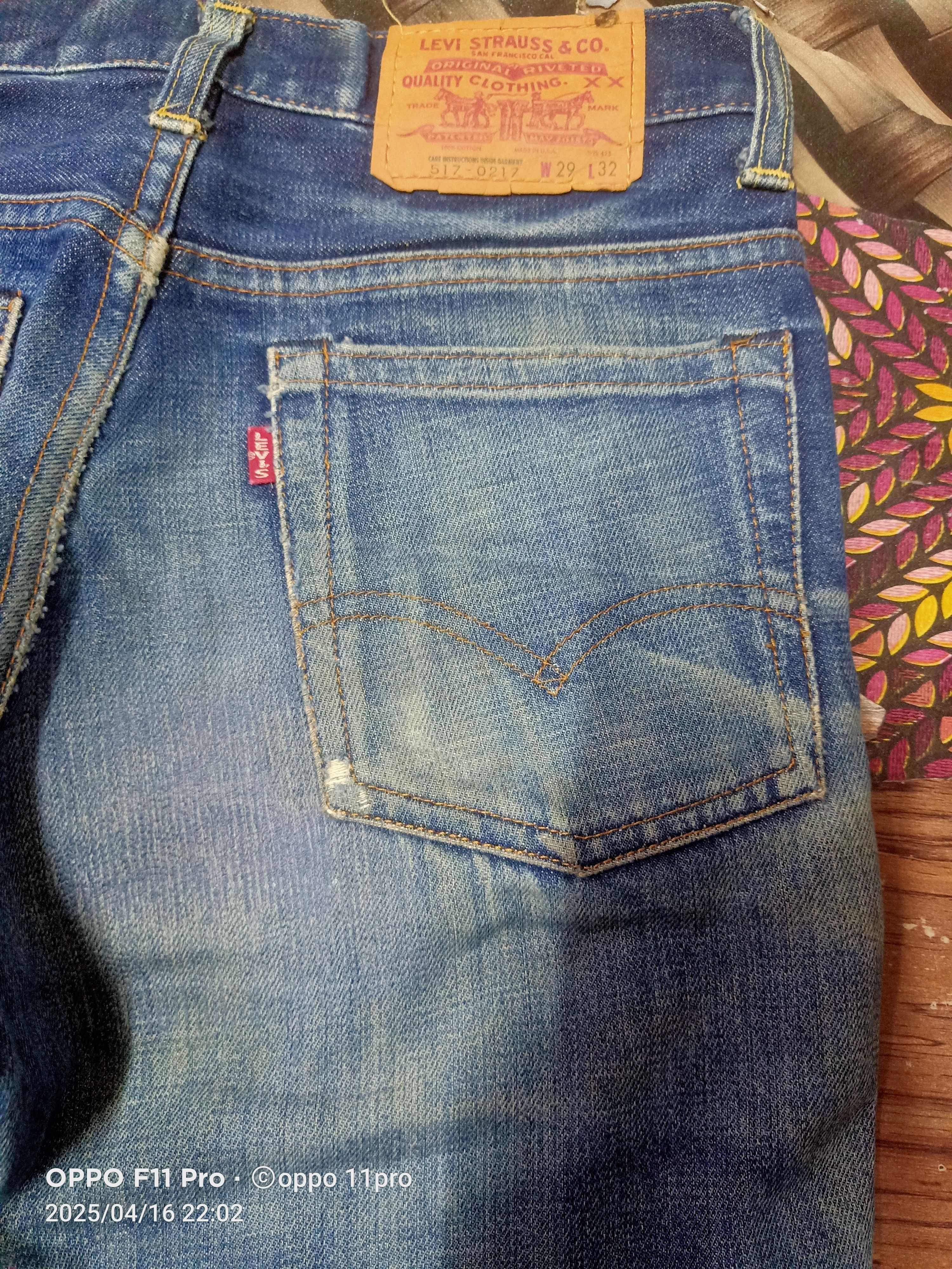If Six Was Nine Levis Vtg LVC 517 Big E Non Selvedge Distressdenim Size US 28 / EU 44 - 17 Thumbnail