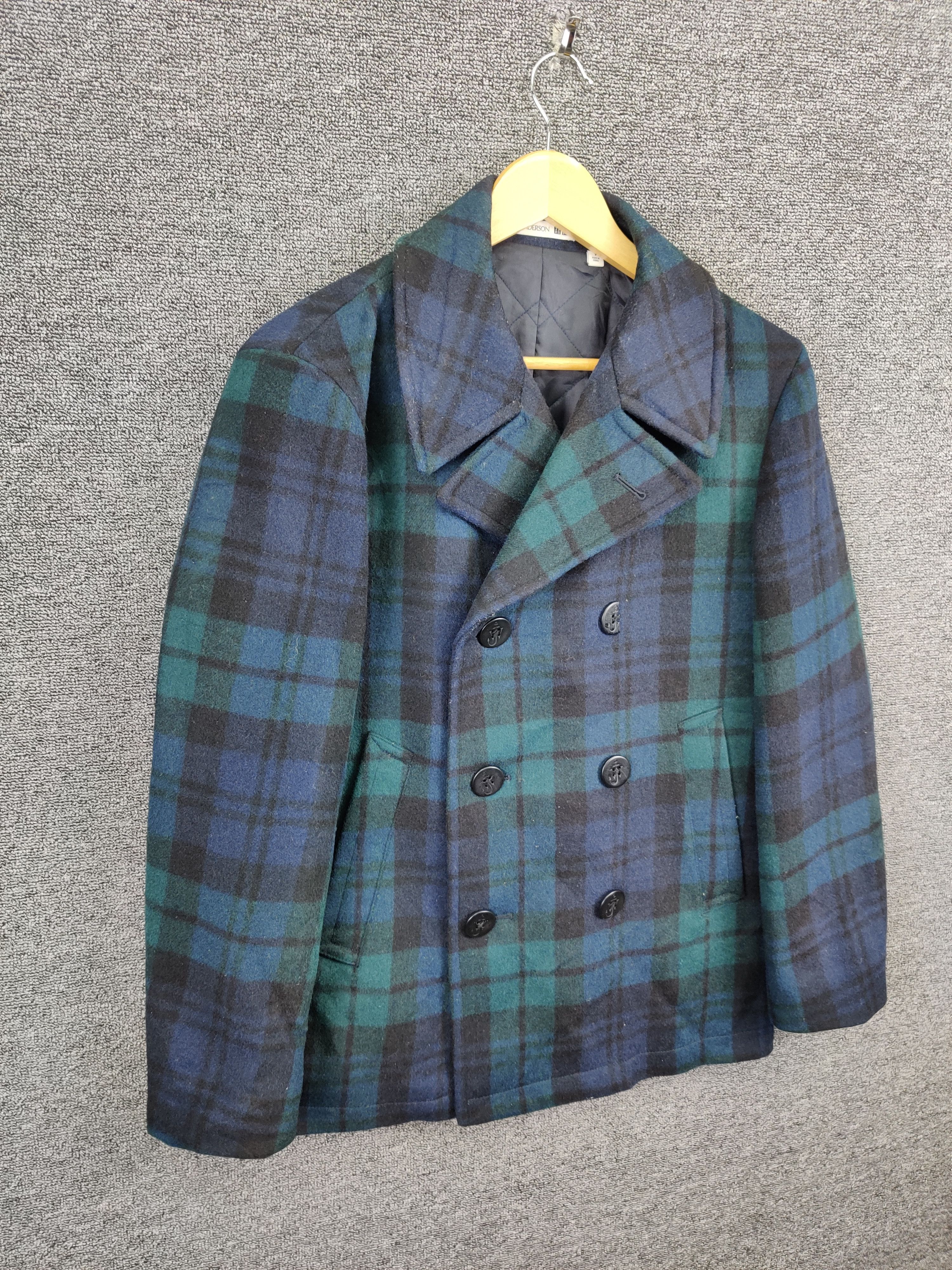 J.W. Anderson Uniqlo Wool Checked Double Breasted Coat