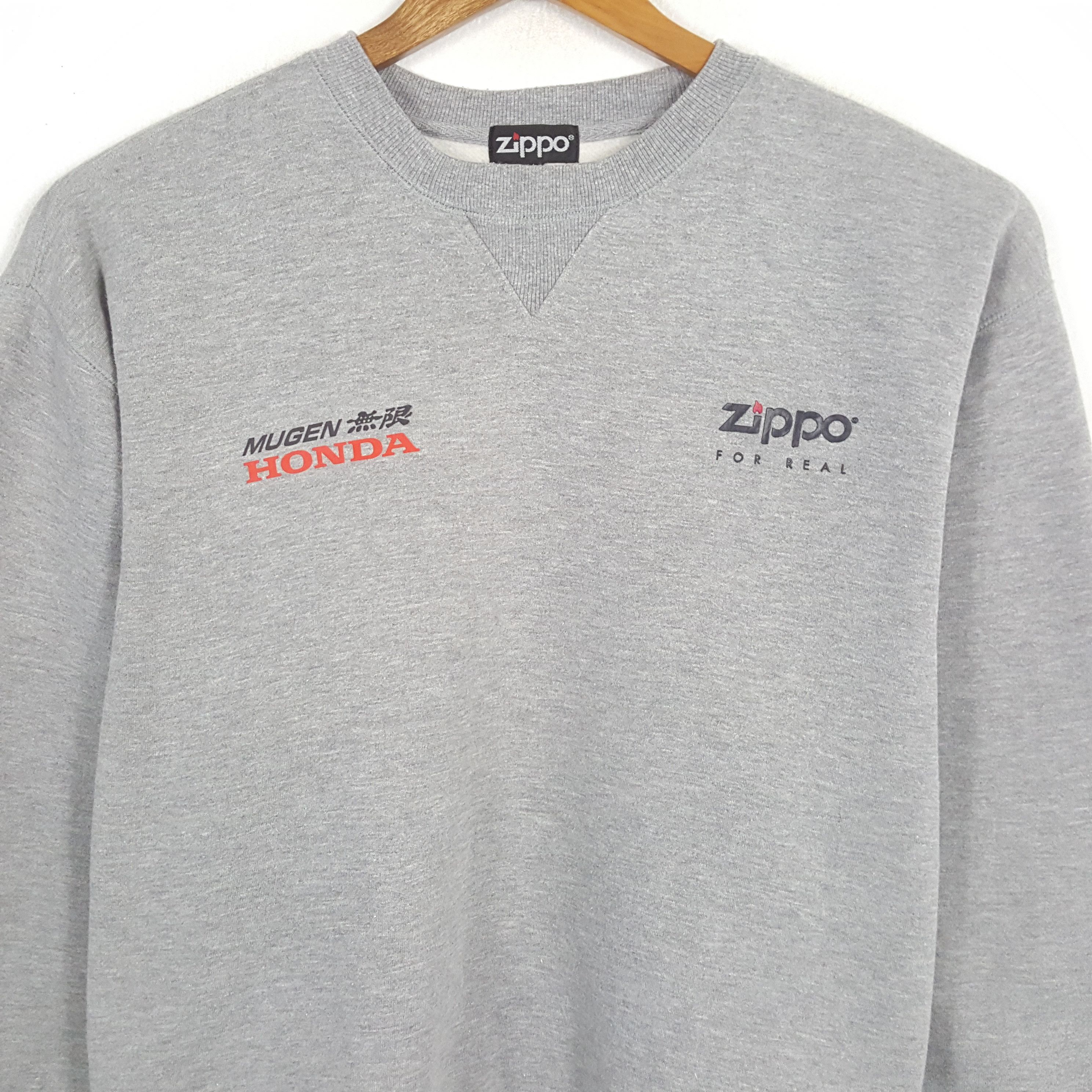 Honda × Vintage Vintage Zippo x MUGEN HONDA Japan Racing Custom Sweatshirt Size US L / EU 52-54 / 3 - 4 Thumbnail