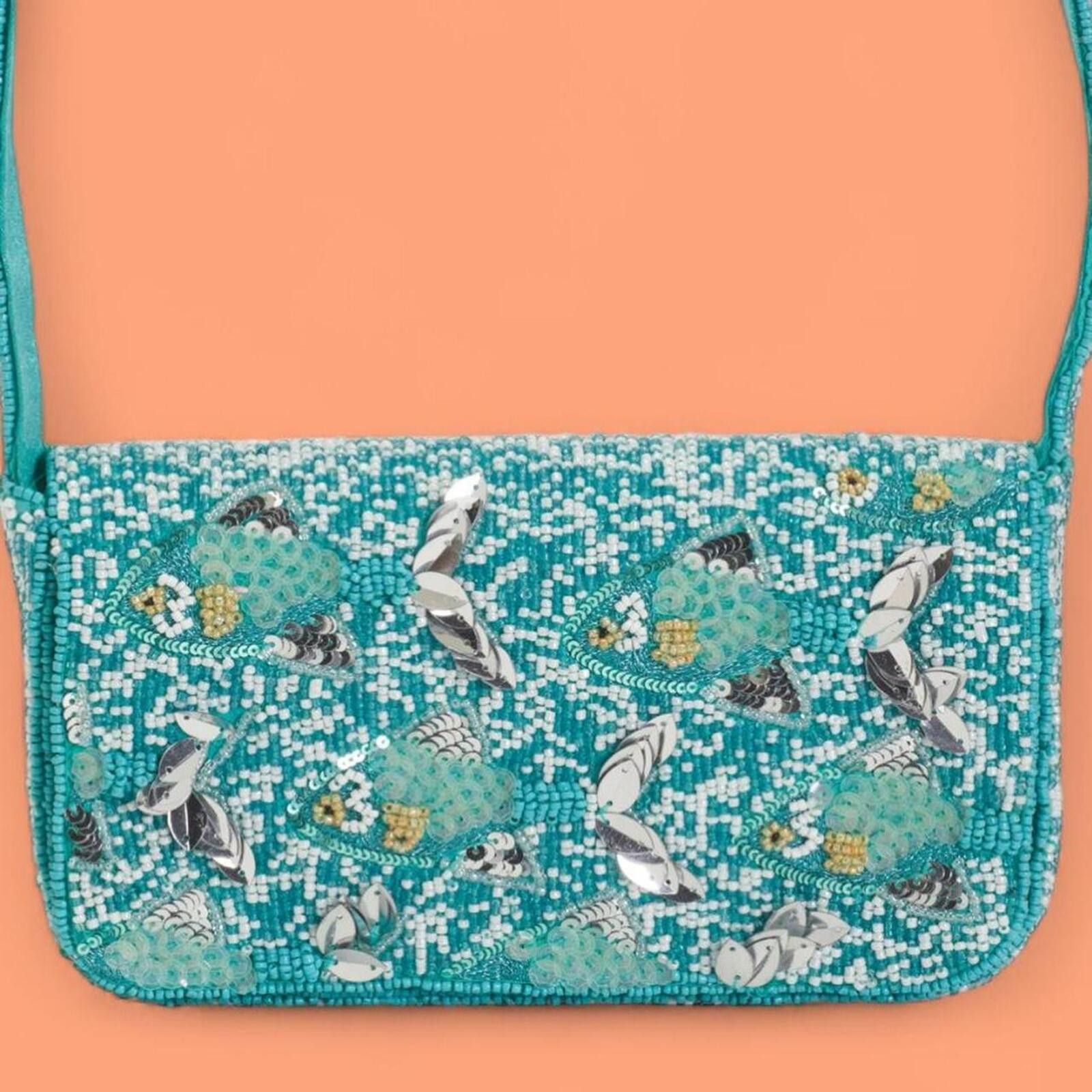 Marsell TikTok Viral Beaded Bag Sardine Fish with Sequins Size ONE SIZE - 1 Thumbnail