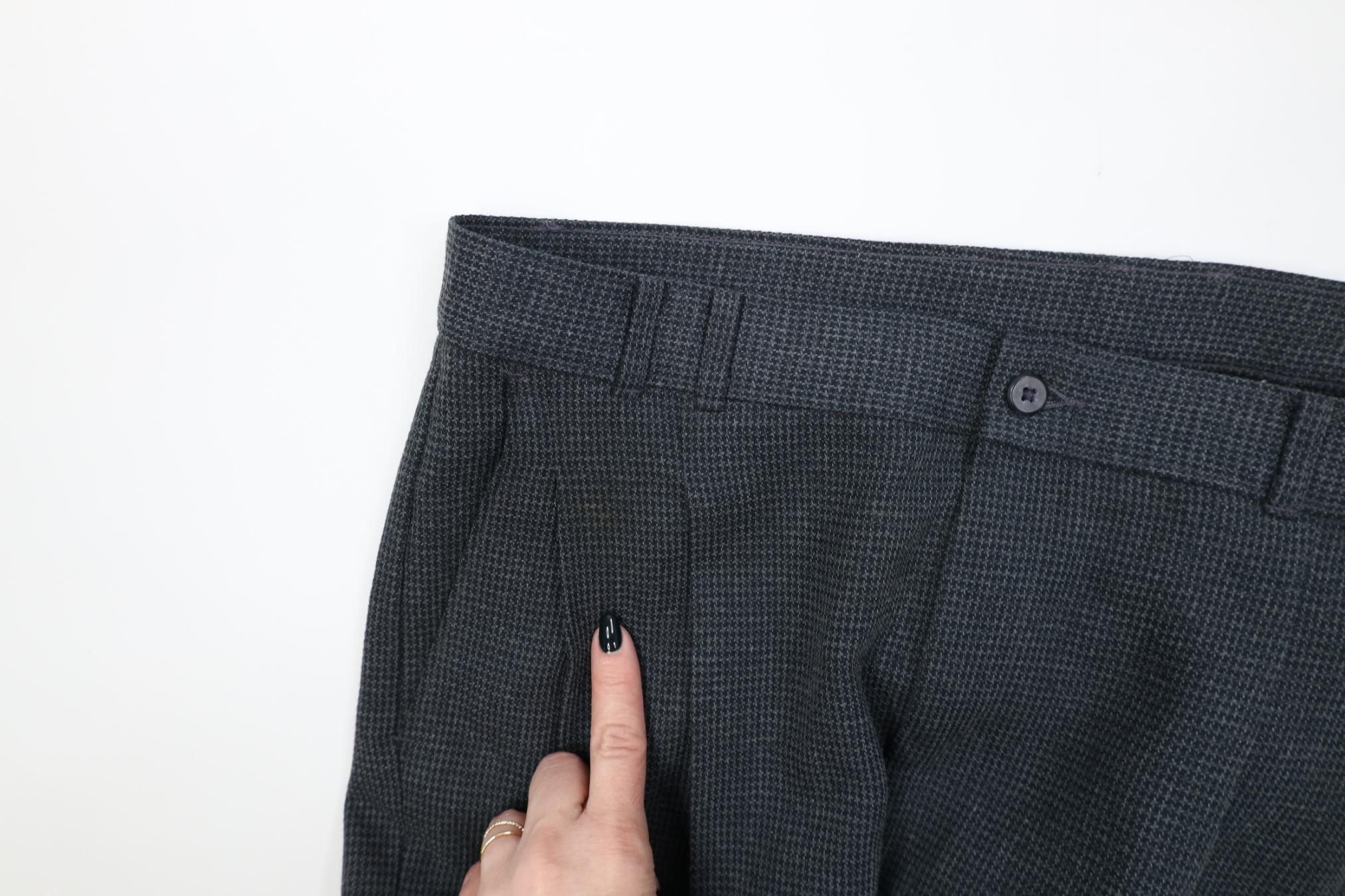 Vintage Vintage 90s Streetwear Gabardine Wool Wide Leg Pants Size US 36 / EU 52 - 10 Thumbnail
