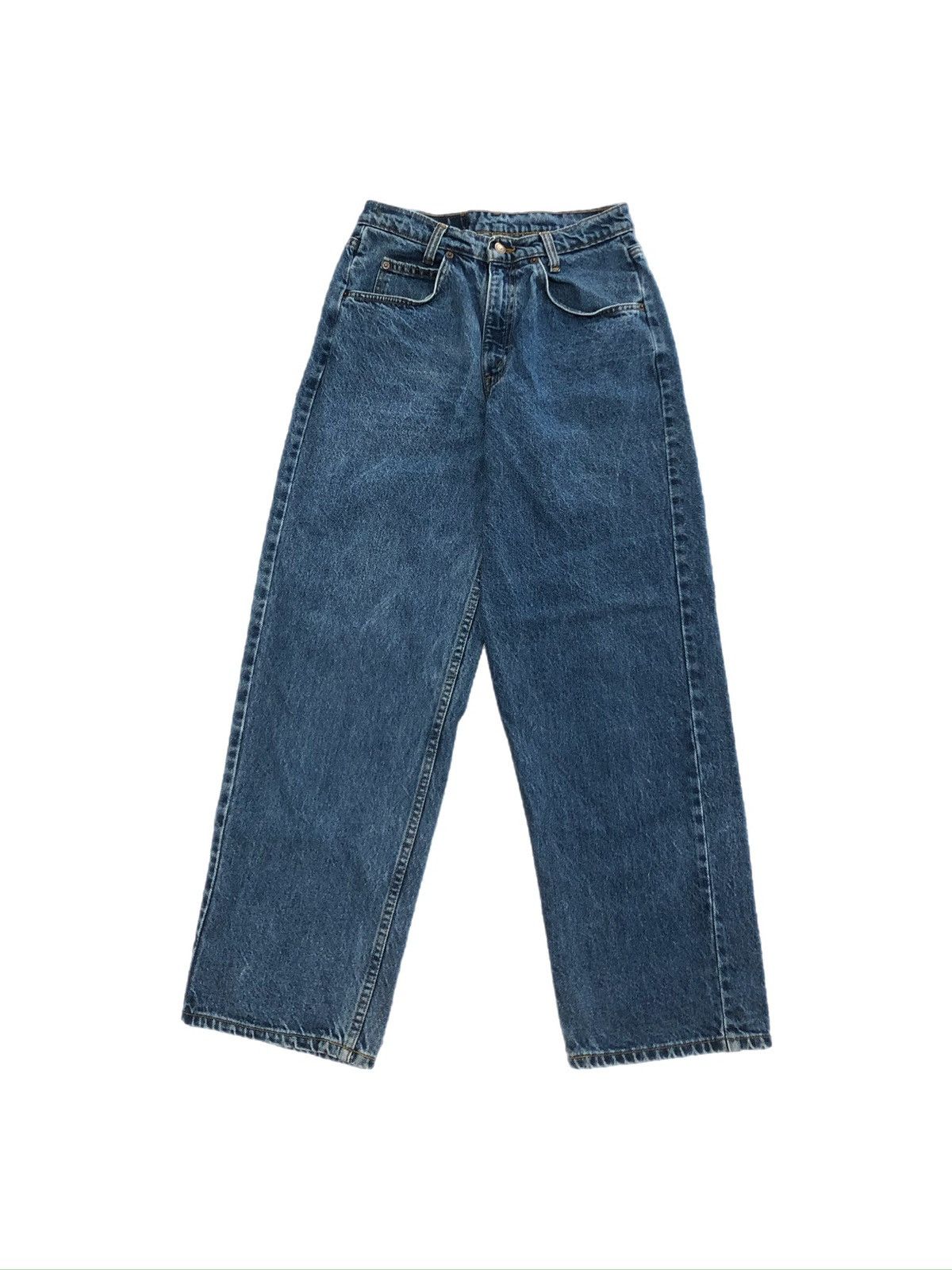 Levi's × Vintage Vtg 1989 Levi’s 580 Orange Tab Baggy Fit Straight Jeans Size US 28 / EU 44 - 2 Thumbnail