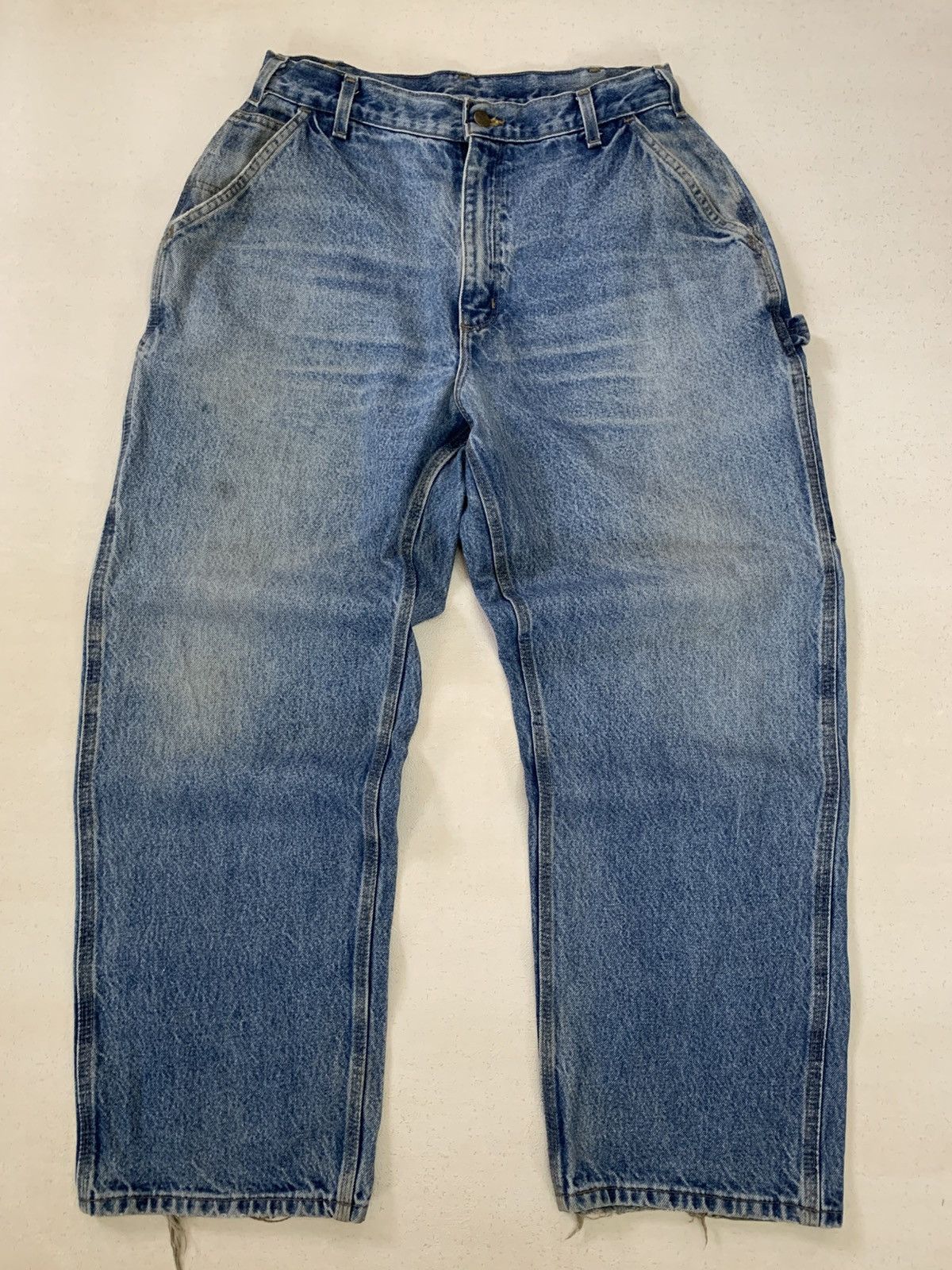 Carhartt Carhartt Denim Carpenter Dark Stone Dungaree(B237-DST) Size US 38 / EU 54 - 2 Thumbnail