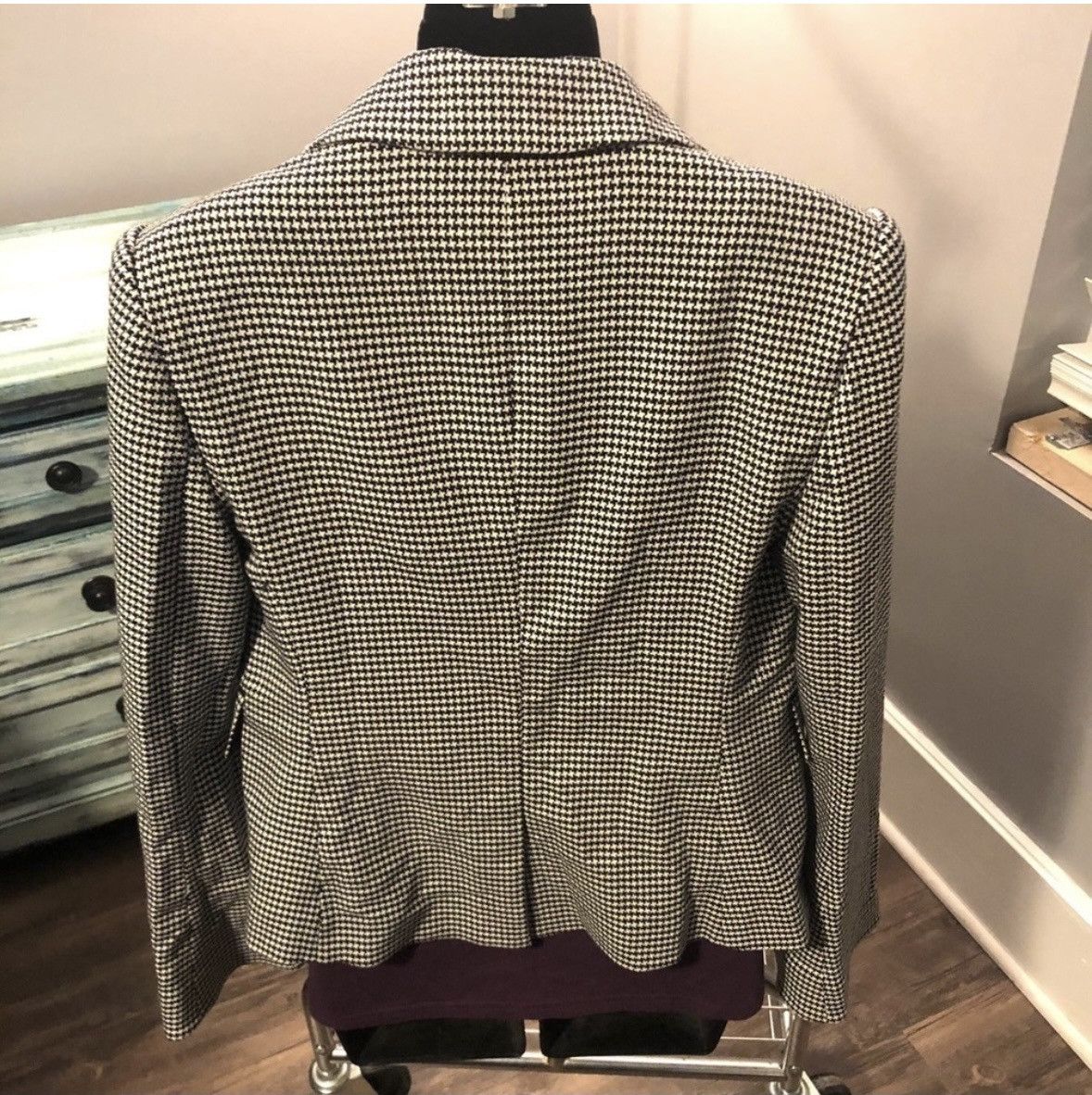 Rachel Zoe RACHEL Zoe Houndstooth Blazer Size XS / US 0-2 / IT 36-38 - 7 Thumbnail