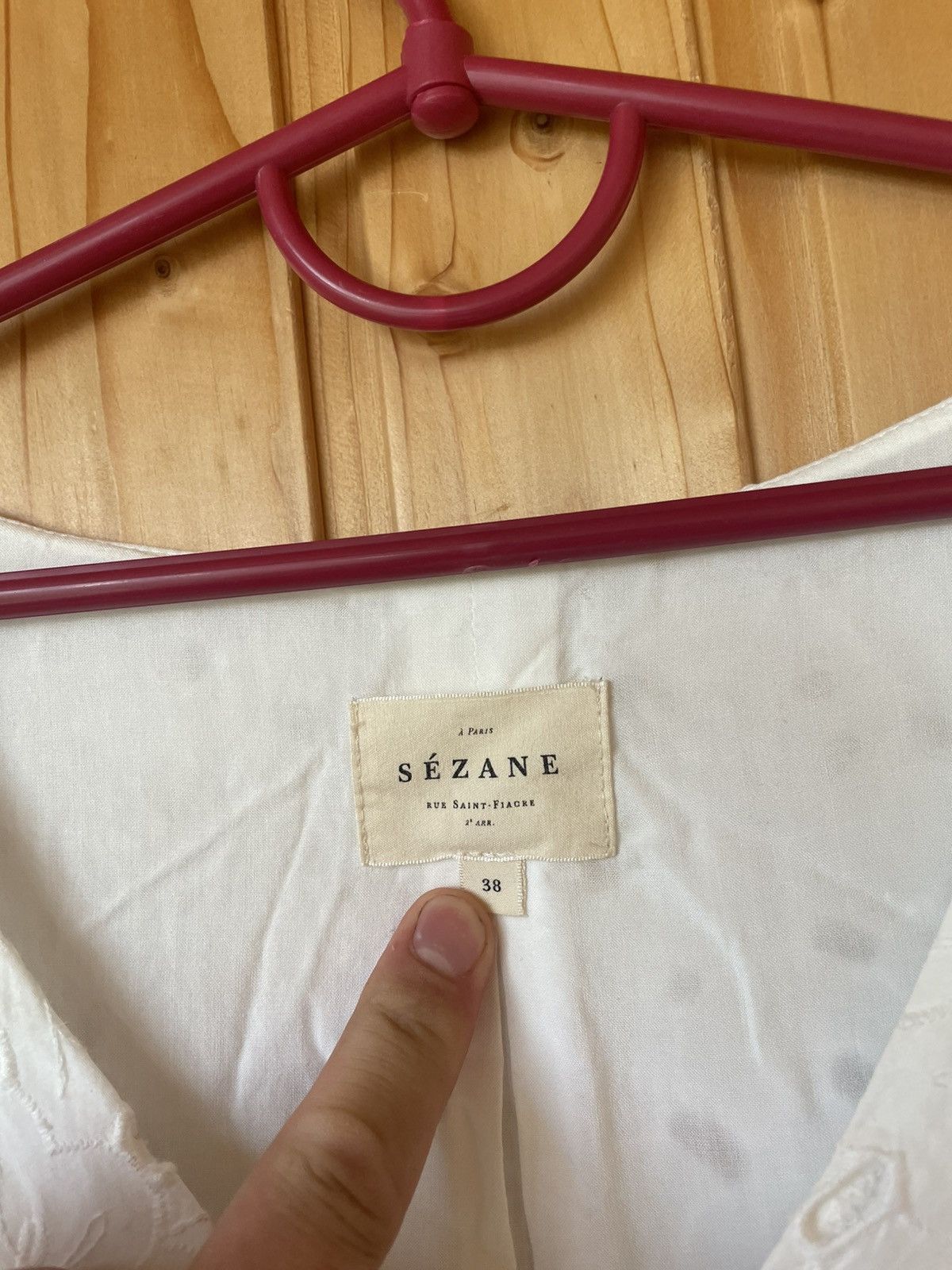 Sezane Sezane Broderie Anglaise Luxury White dres size 38 Size XS / US 0-2 / IT 36-38 - 7 Thumbnail