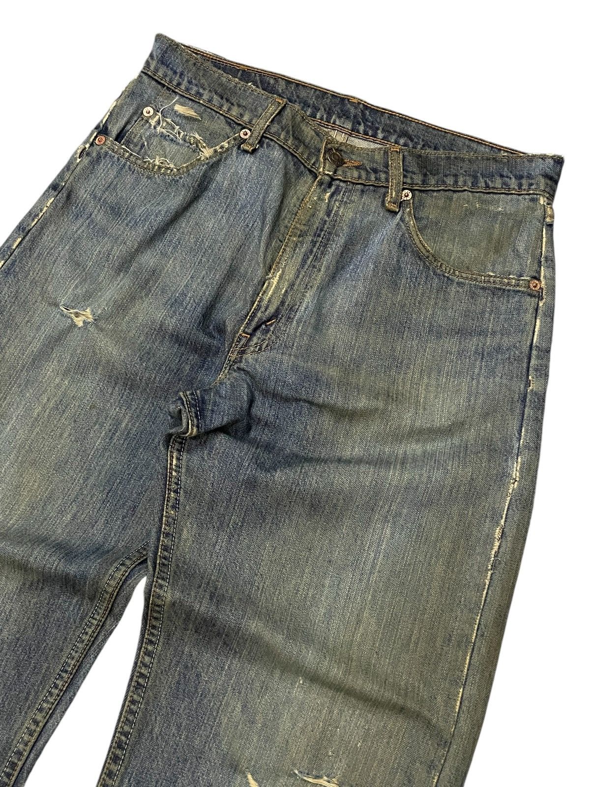Levi's × Vintage Vintage Levis 612 Orange Tab Distressed Loose Jeans Size US 31 - 3 Thumbnail
