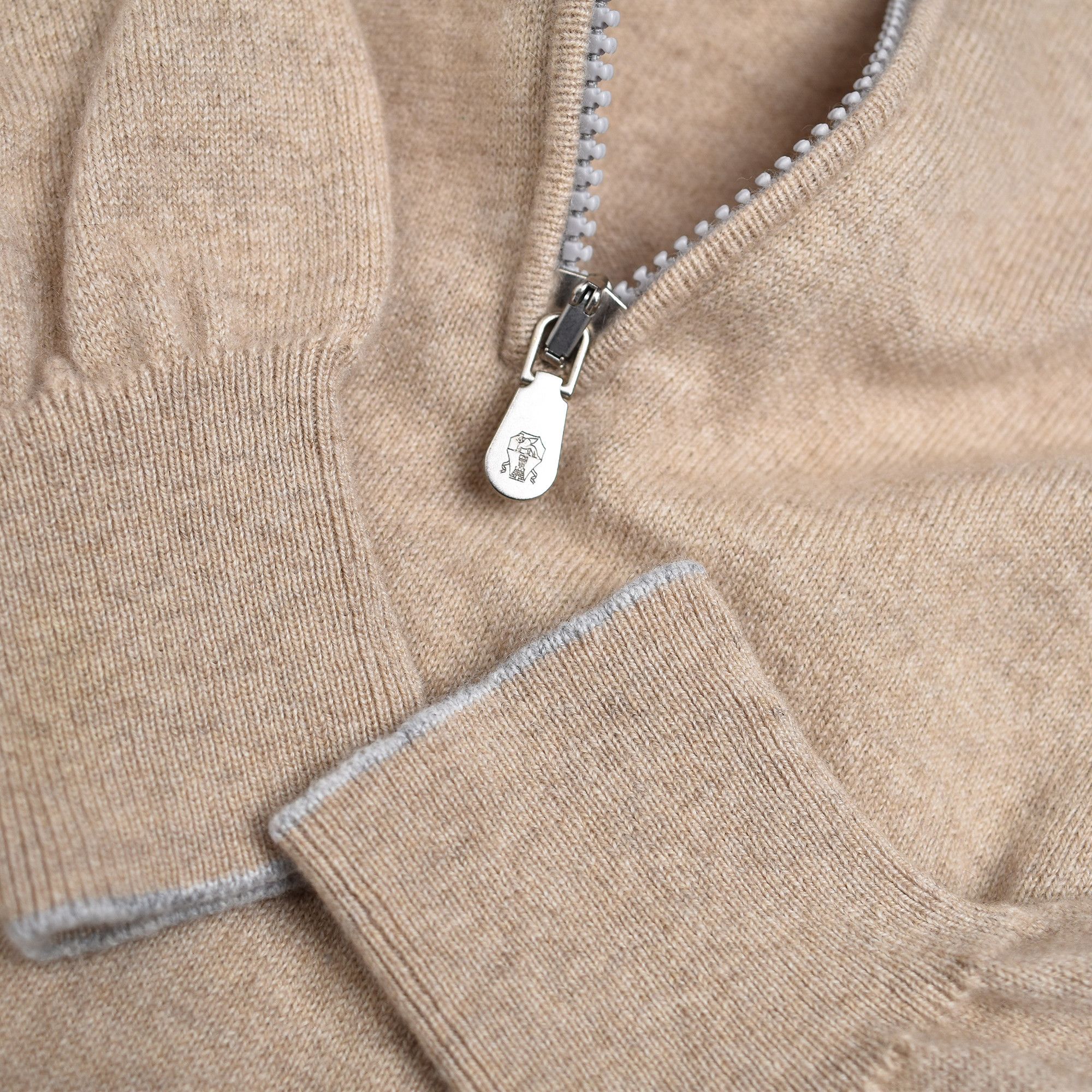 Brunello Cucinelli *BNWOT* BRUNELLO CUCINELLI 100% Cashmere Half-Zip Sweater Size US M / EU 48-50 / 2 - 4 Thumbnail