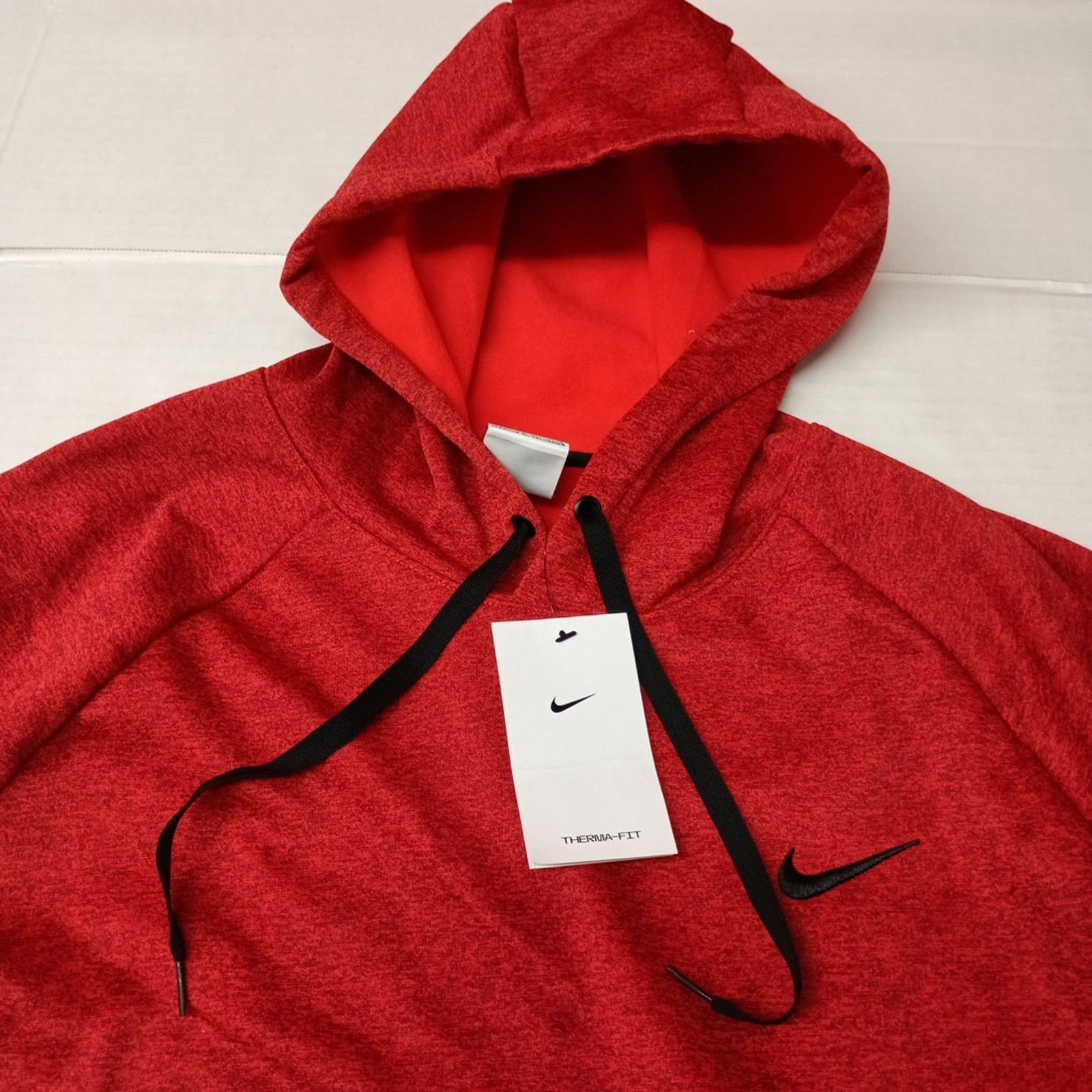 Nike Nike Men’s Therma-Fit Pullover Hoodie Size XL Red Heather Size US XL / EU 56 / 4 - 4 Thumbnail