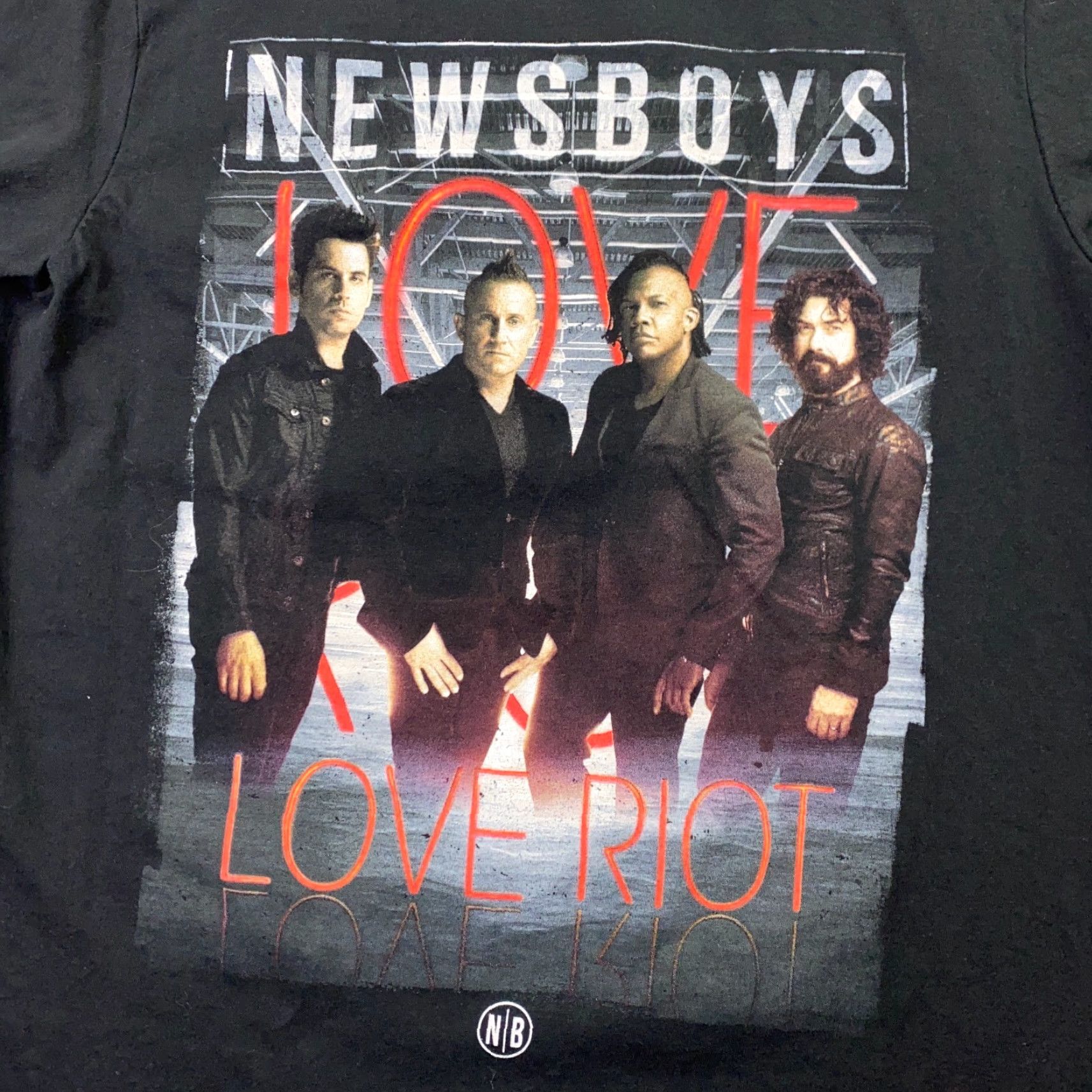 Vintage Newsboys Shirt Mens Adult Black Concert Tee Love Riot Gods Not Dead Tour 2016 XS? Size US S / EU 44-46 / 1 - 2 Thumbnail