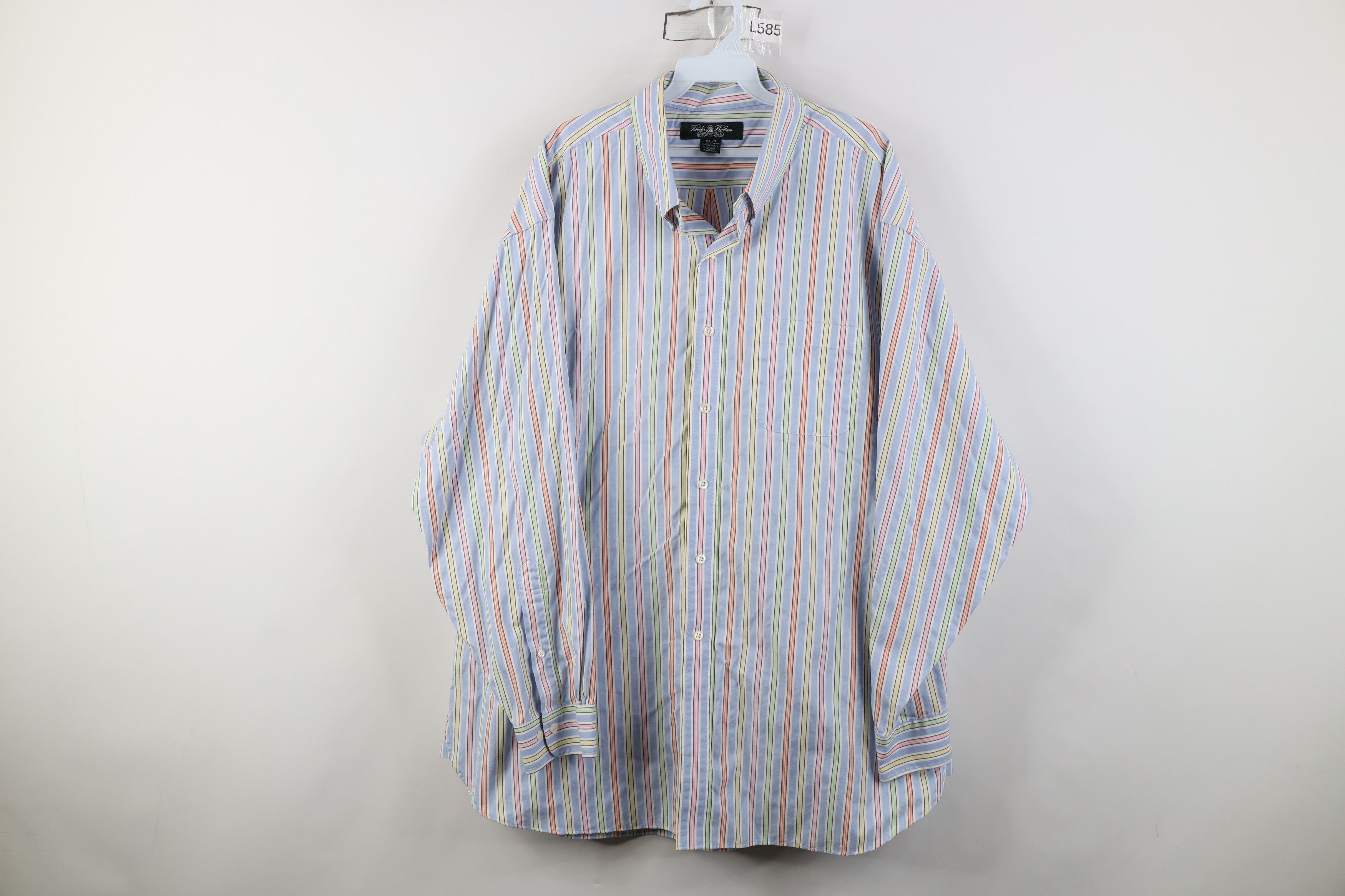 Brooks Brothers Vintage 90s Y2K Brooks Brothers Button Down Shirt OCBD Size US XXL / EU 58 / 5 - 1 Thumbnail