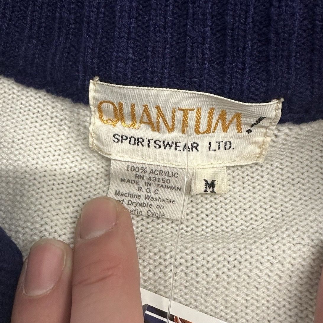 Vintage Vintage Quantum Sportswear Womens Tennis Knit Sweater Medium Size M / US 6-8 / IT 42-44 - 4 Thumbnail