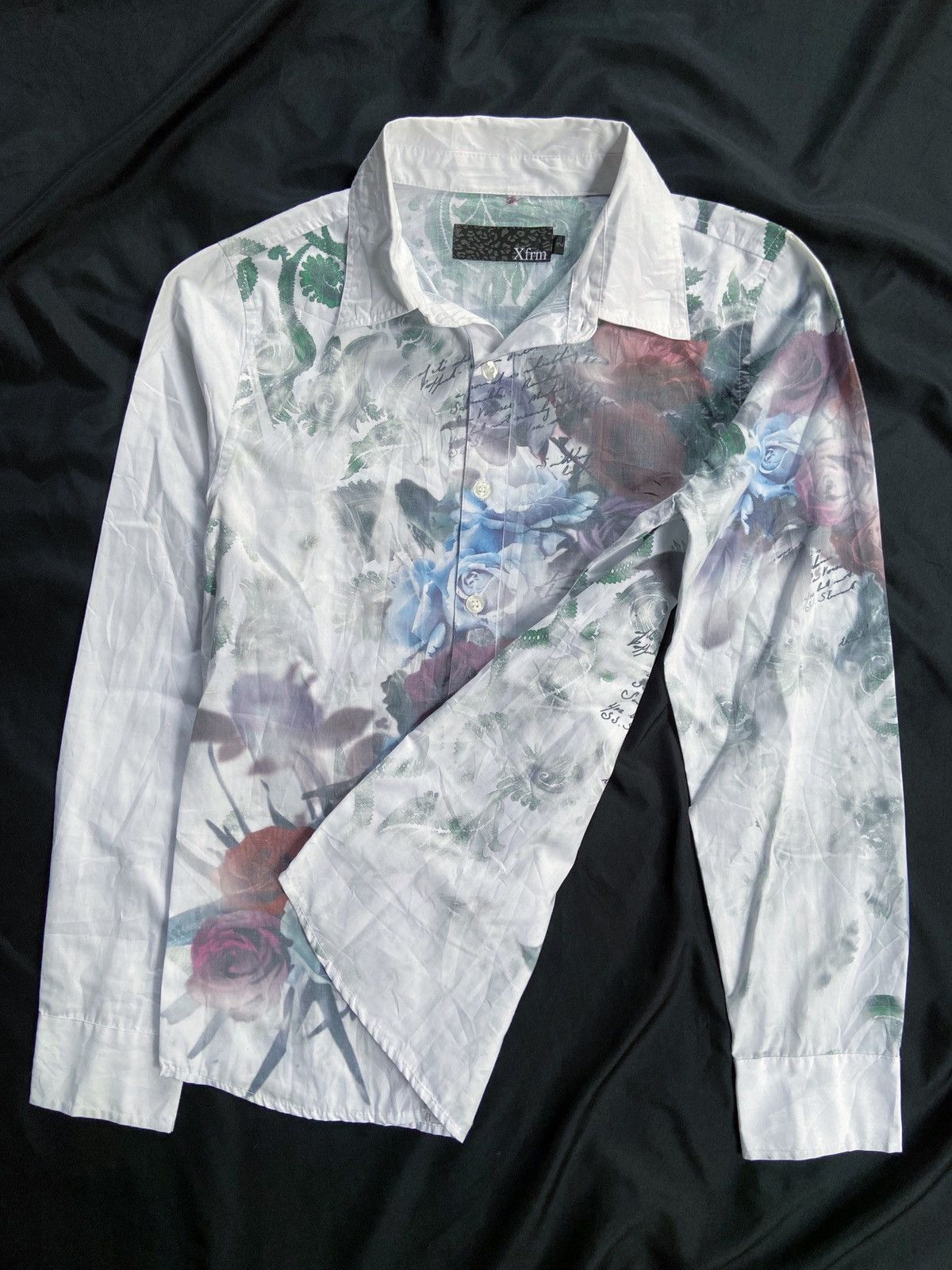 Japanese Brand XFRM FLOWERS BUTTON DOWN SHIRT Size US S / EU 44-46 / 1 - 8 Thumbnail