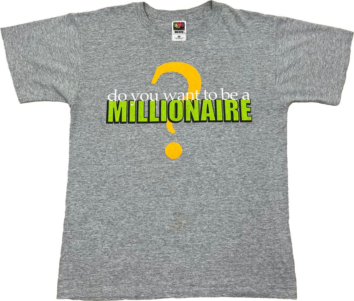 Vintage Vintage 90s ‘Do You Want To Be A Millionaire’ Promo T-Shirt Size US M / EU 48-50 / 2 - 2 Thumbnail