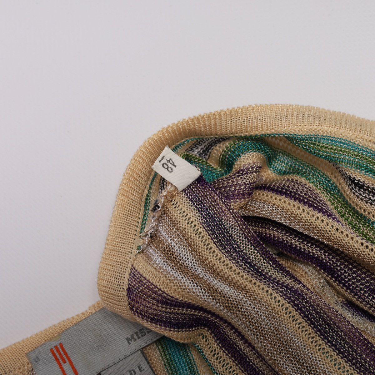 Missoni Missoni Multicolor Viscose Cotton Striped Long Cardigan Dres Size XL / US 12-14 / IT 48-50 - 9 Thumbnail